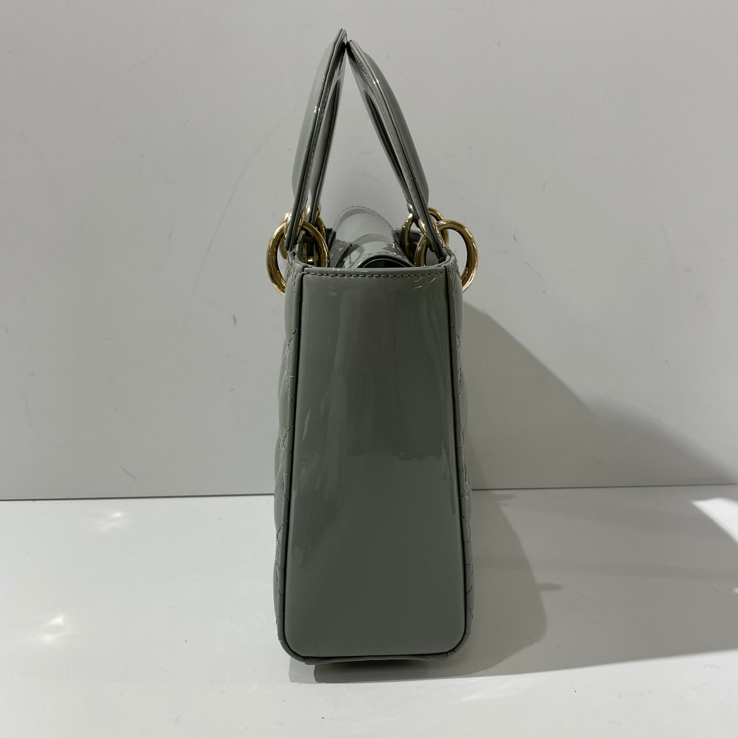 Dior - Lady Dior - Patent leather - Green - (small)