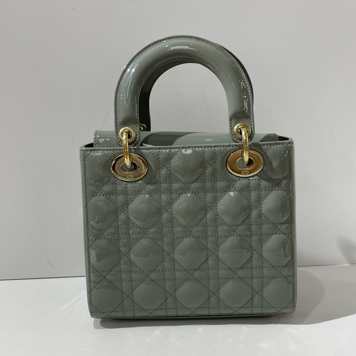 Dior - Lady Dior - Patent leather - Green - (small)