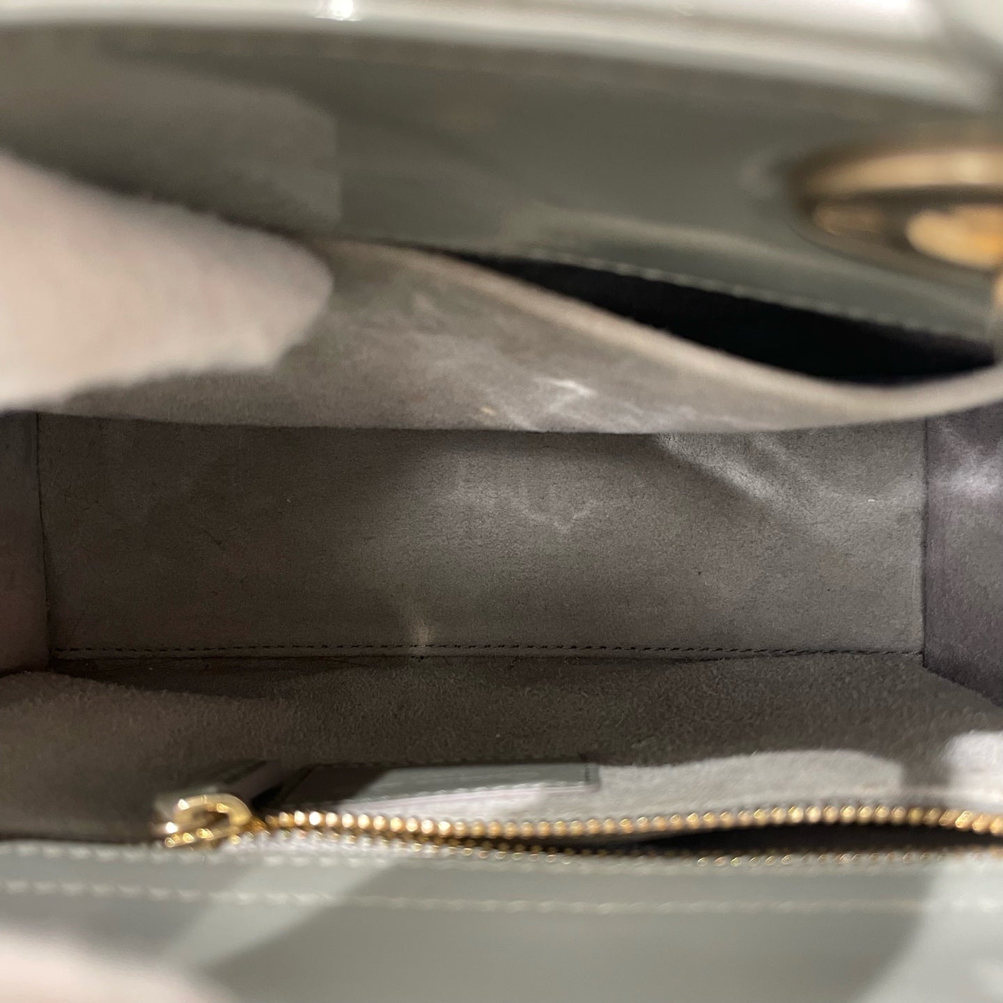 Dior - Lady Dior - Patent leather - Green - (small)