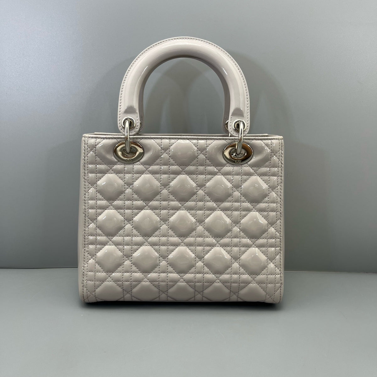 Dior - Lady Dior - Patent leather - Grey - (medium)