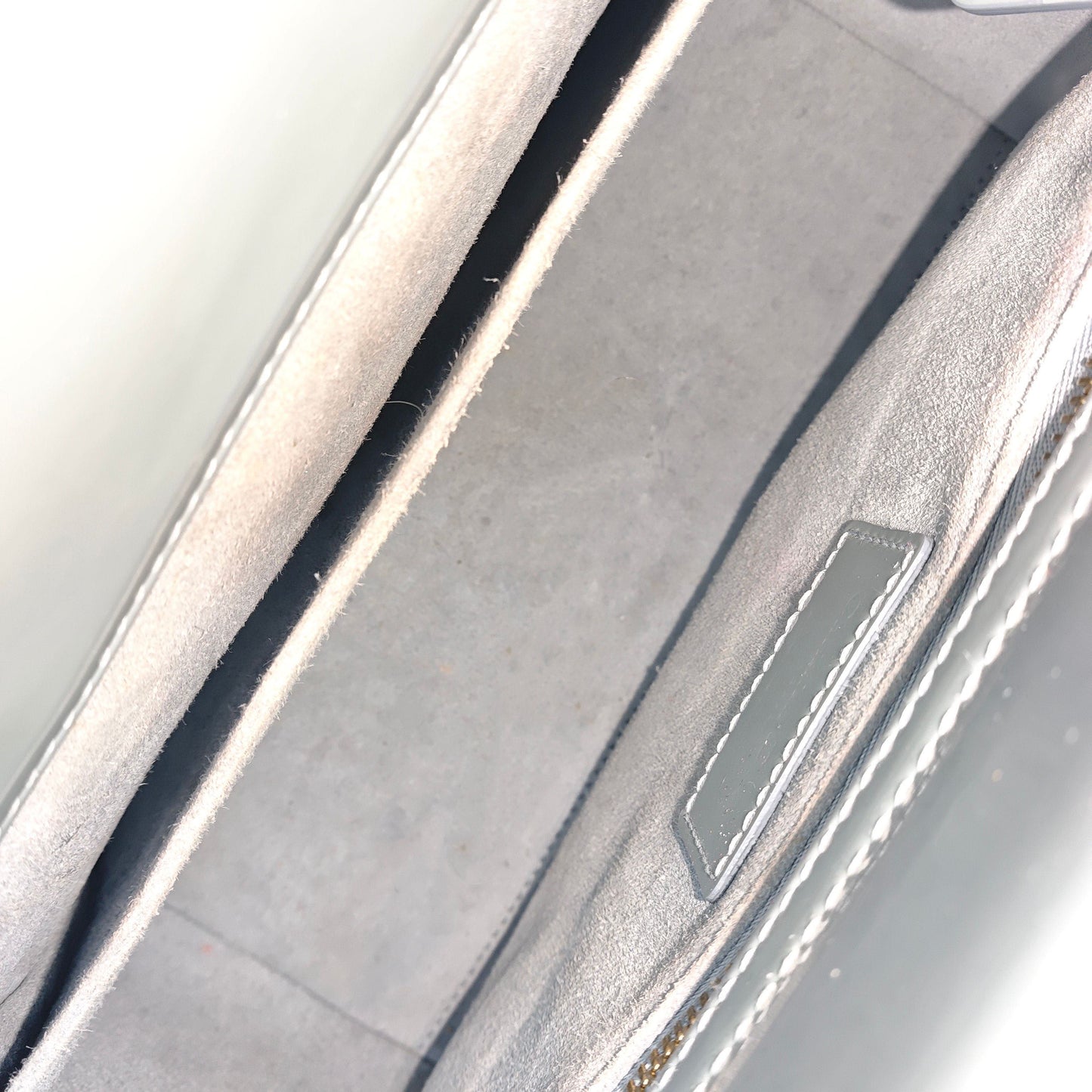 Dior - Lady Dior - Patent leather - Grey - (medium)