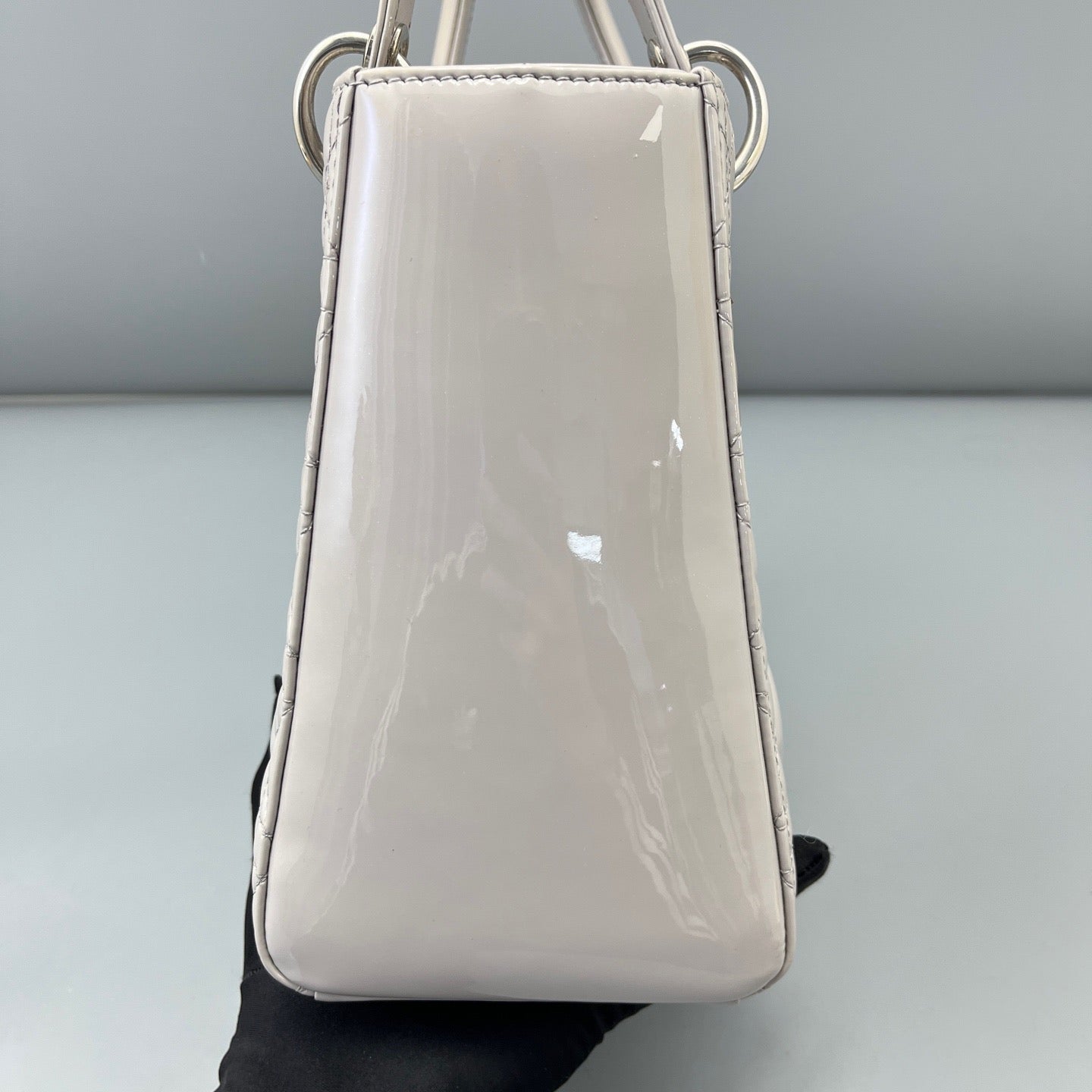 Dior - Lady Dior - Patent leather - Grey - (medium)