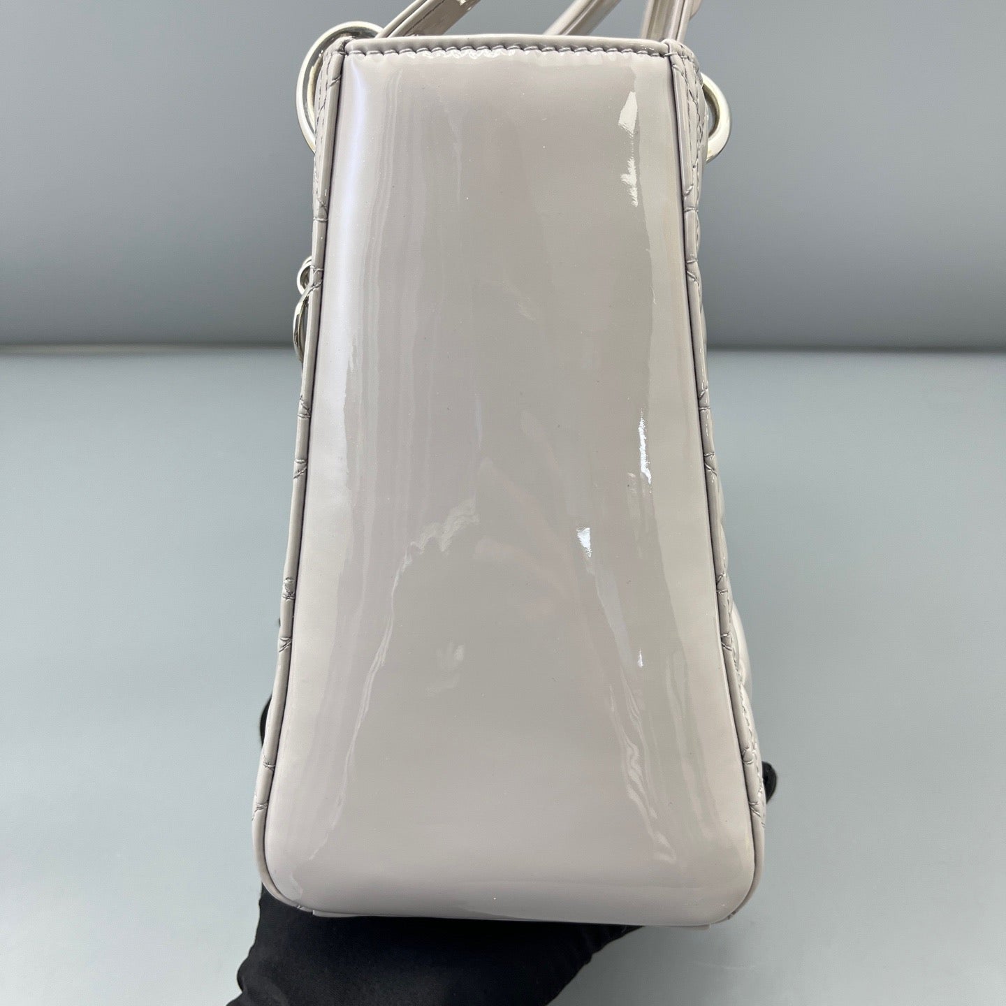 Dior - Lady Dior - Patent leather - Grey - (medium)