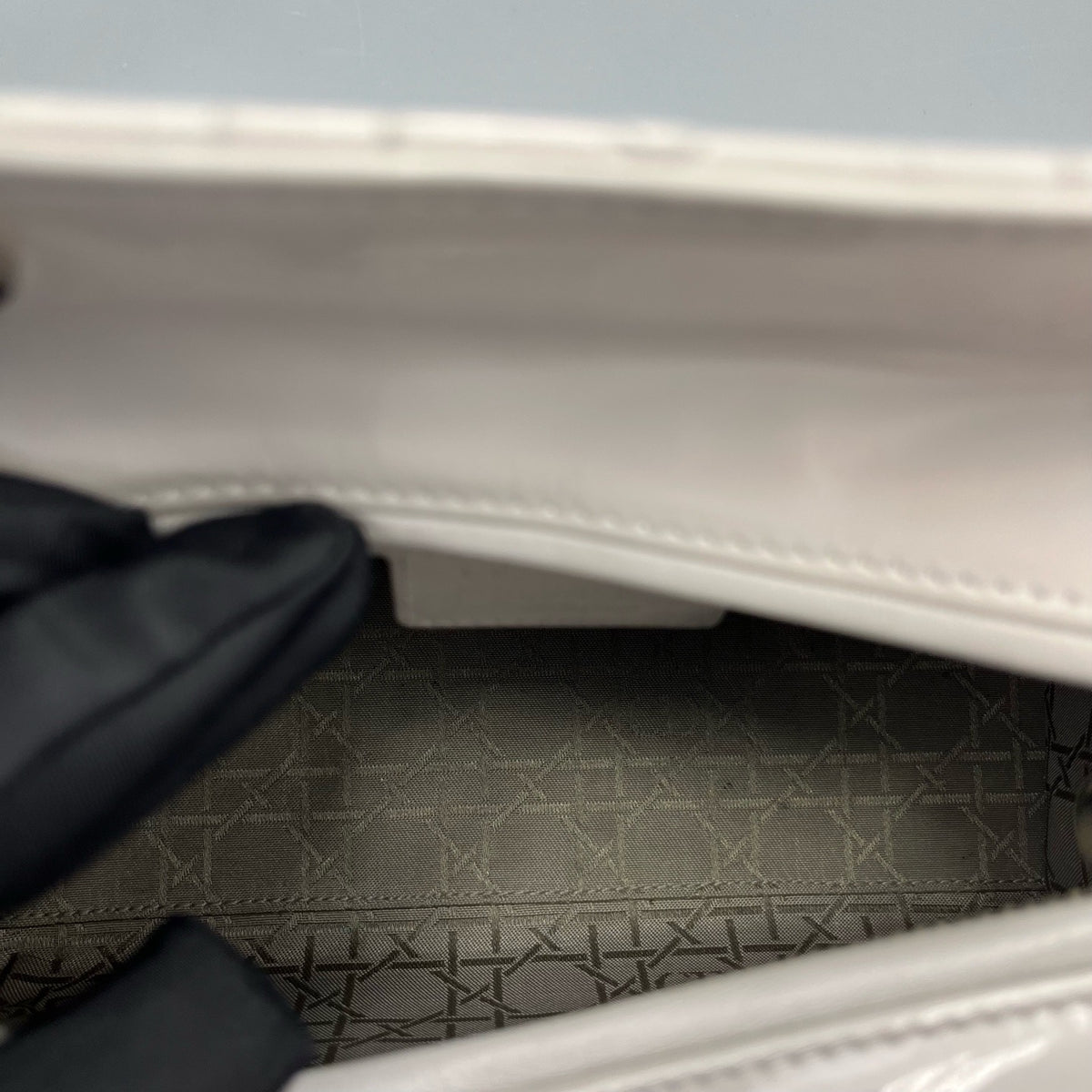 Dior - Lady Dior - Patent leather - Grey - (medium)
