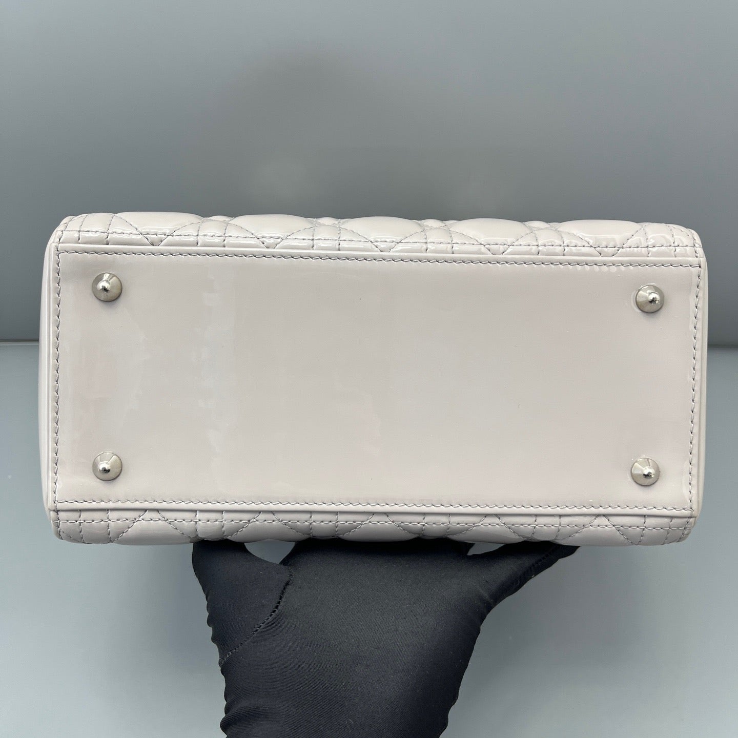 Dior - Lady Dior - Patent leather - Grey - (medium)