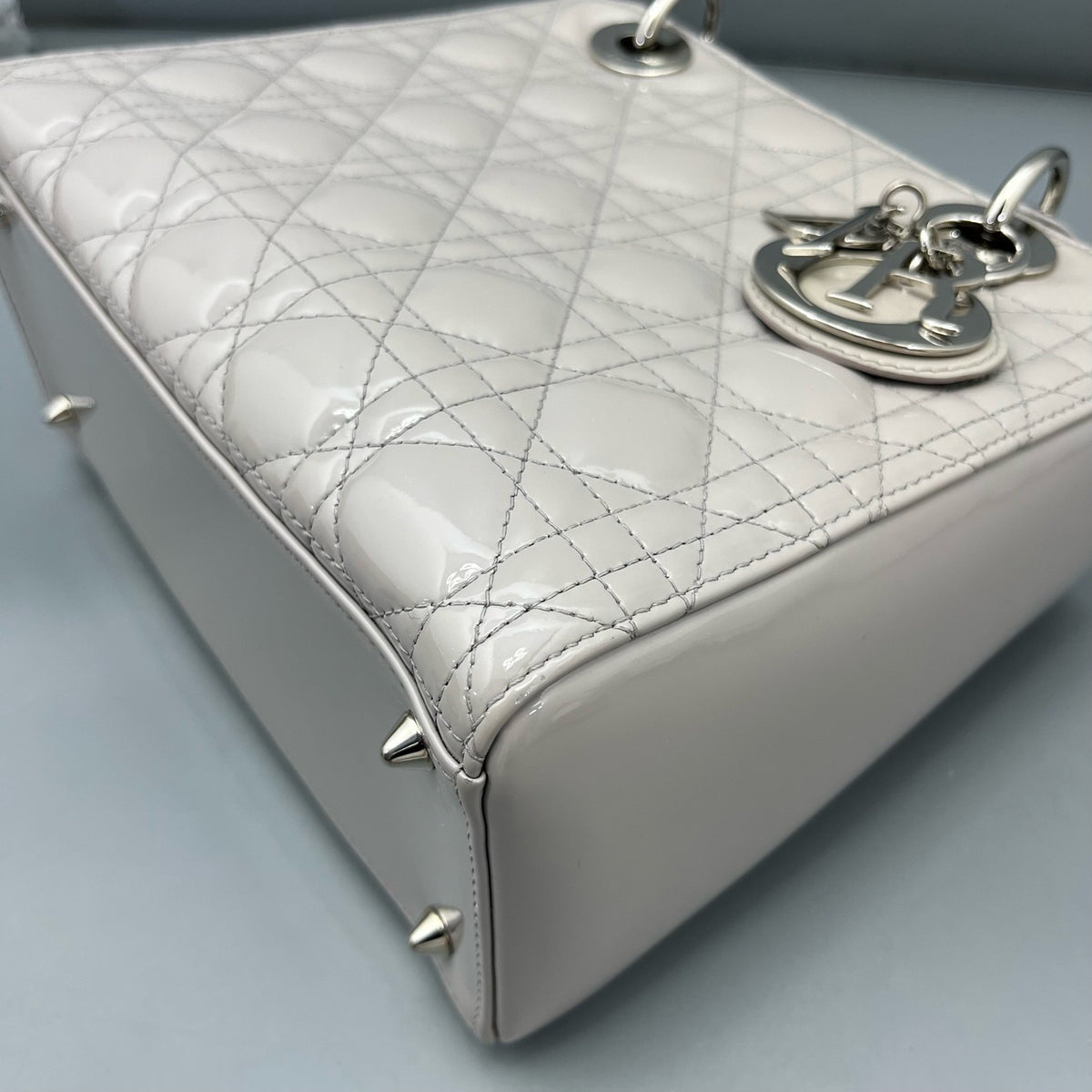 Dior - Lady Dior - Patent leather - Grey - (medium)