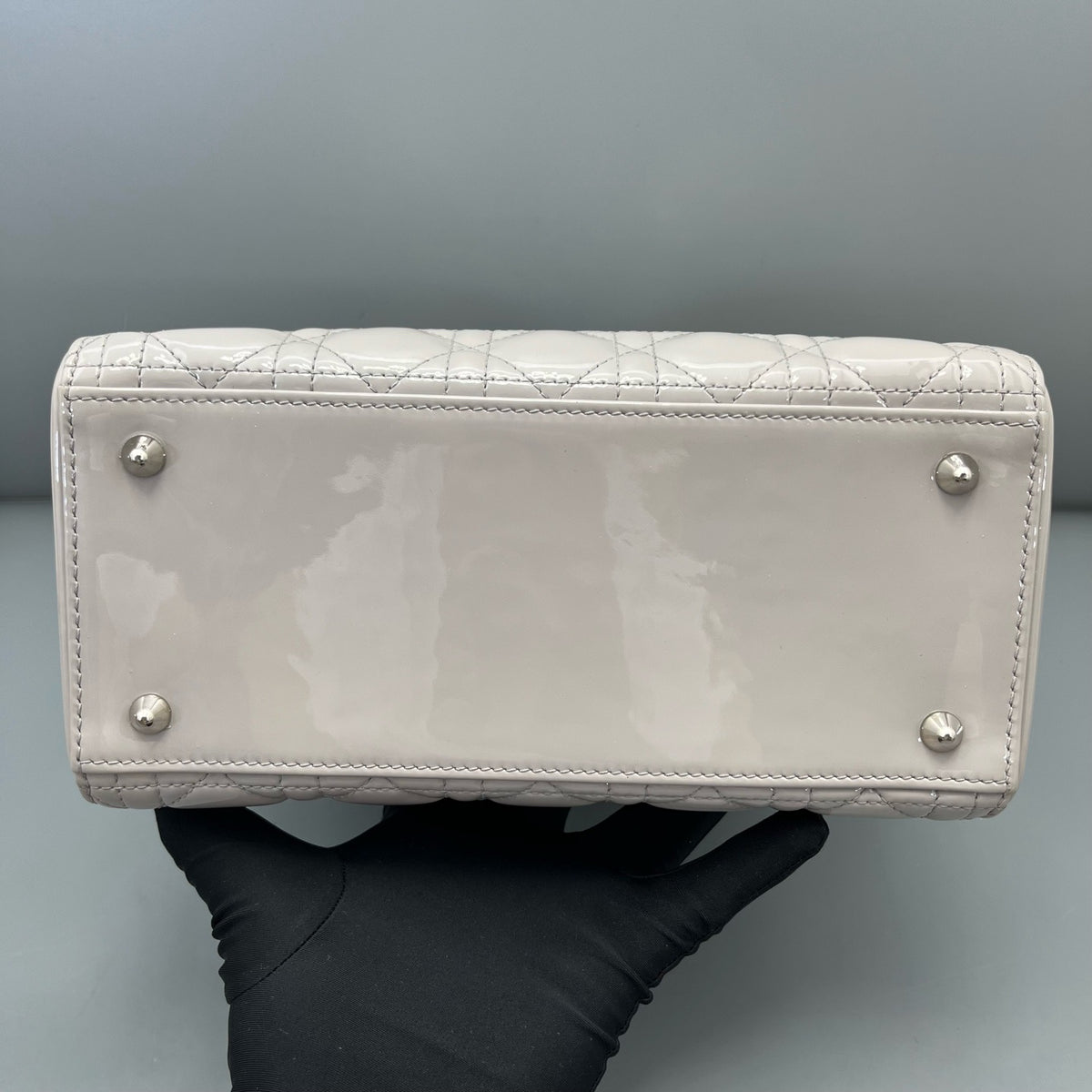 Dior - Lady Dior - Patent leather - Grey - (medium)