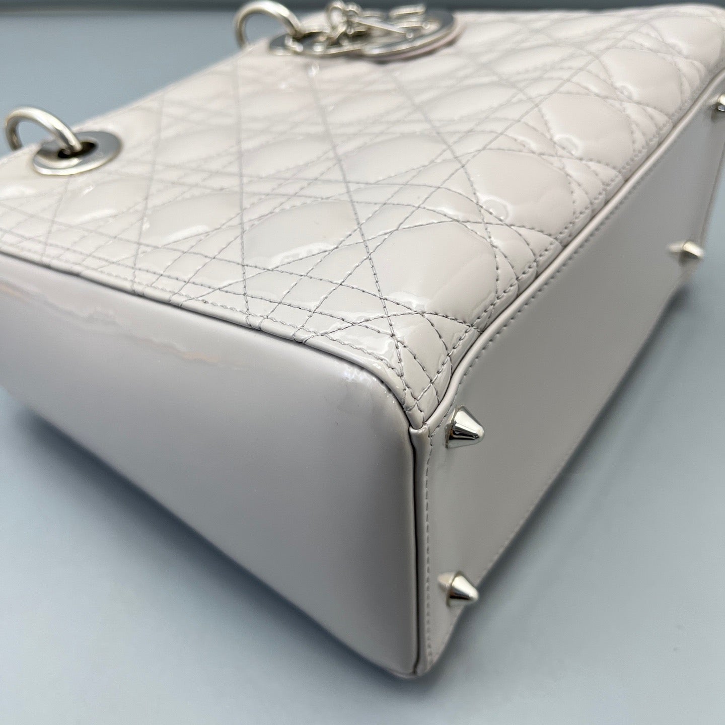Dior - Lady Dior - Patent leather - Grey - (medium)