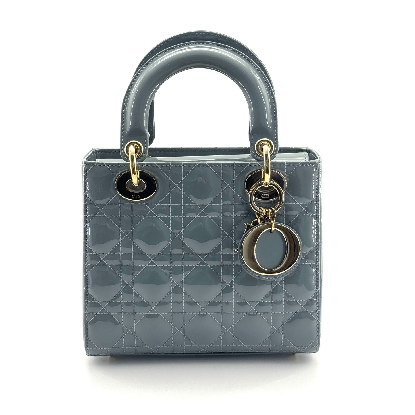 Dior - Lady Dior - Patent leather - Grey - (mini)
