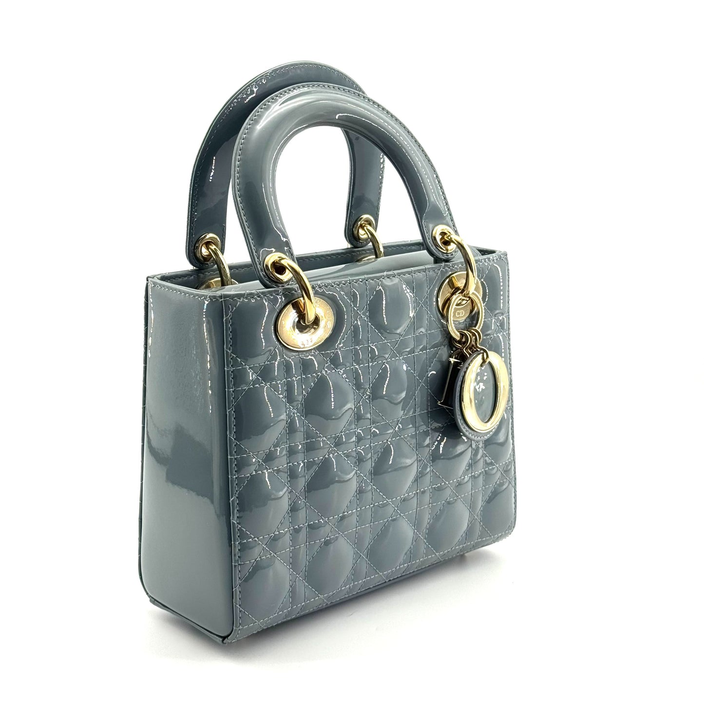Dior - Lady Dior - Patent leather - Grey - (mini)