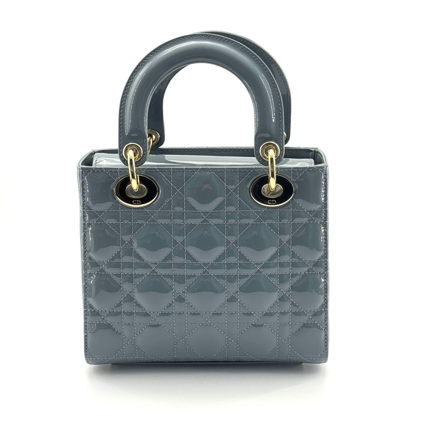 Dior - Lady Dior - Patent leather - Grey - (Small)