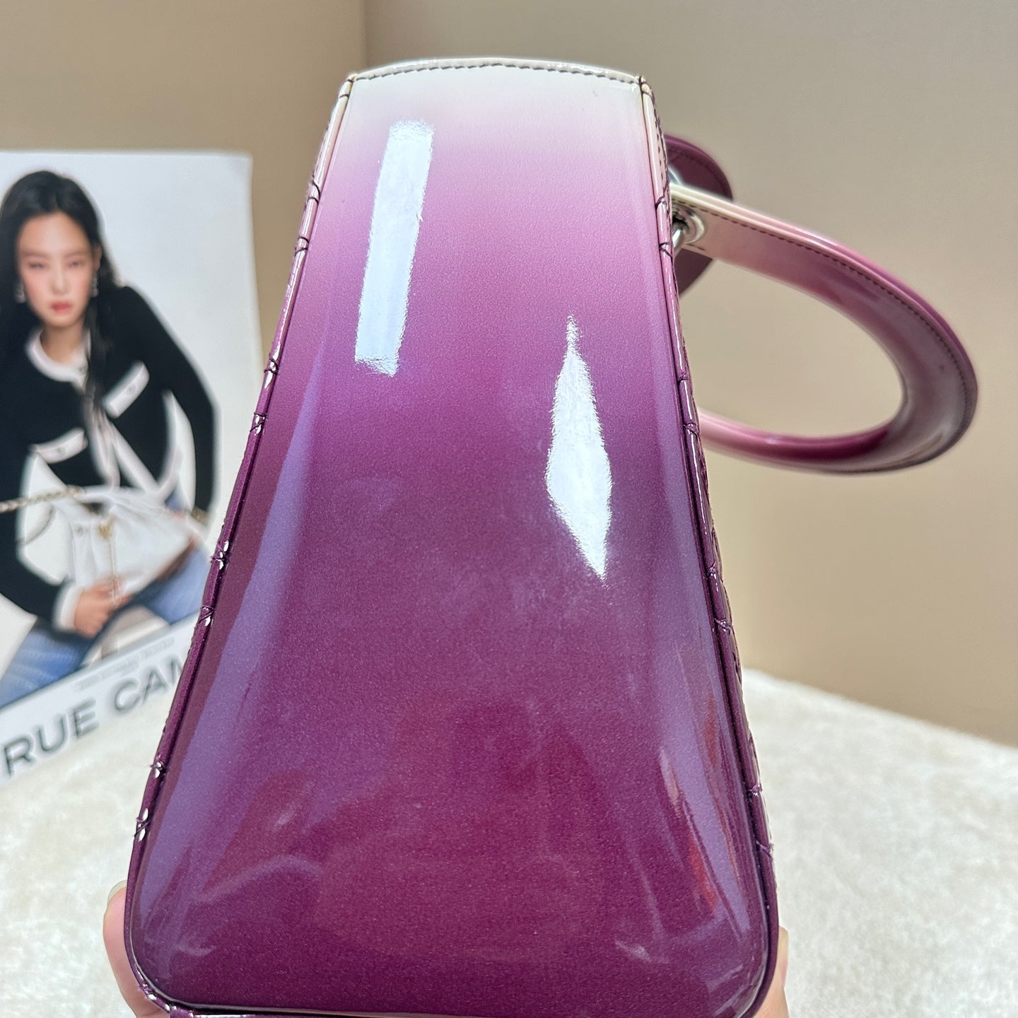 Dior - Lady Dior - Patent leather - Multicolour - (medium)