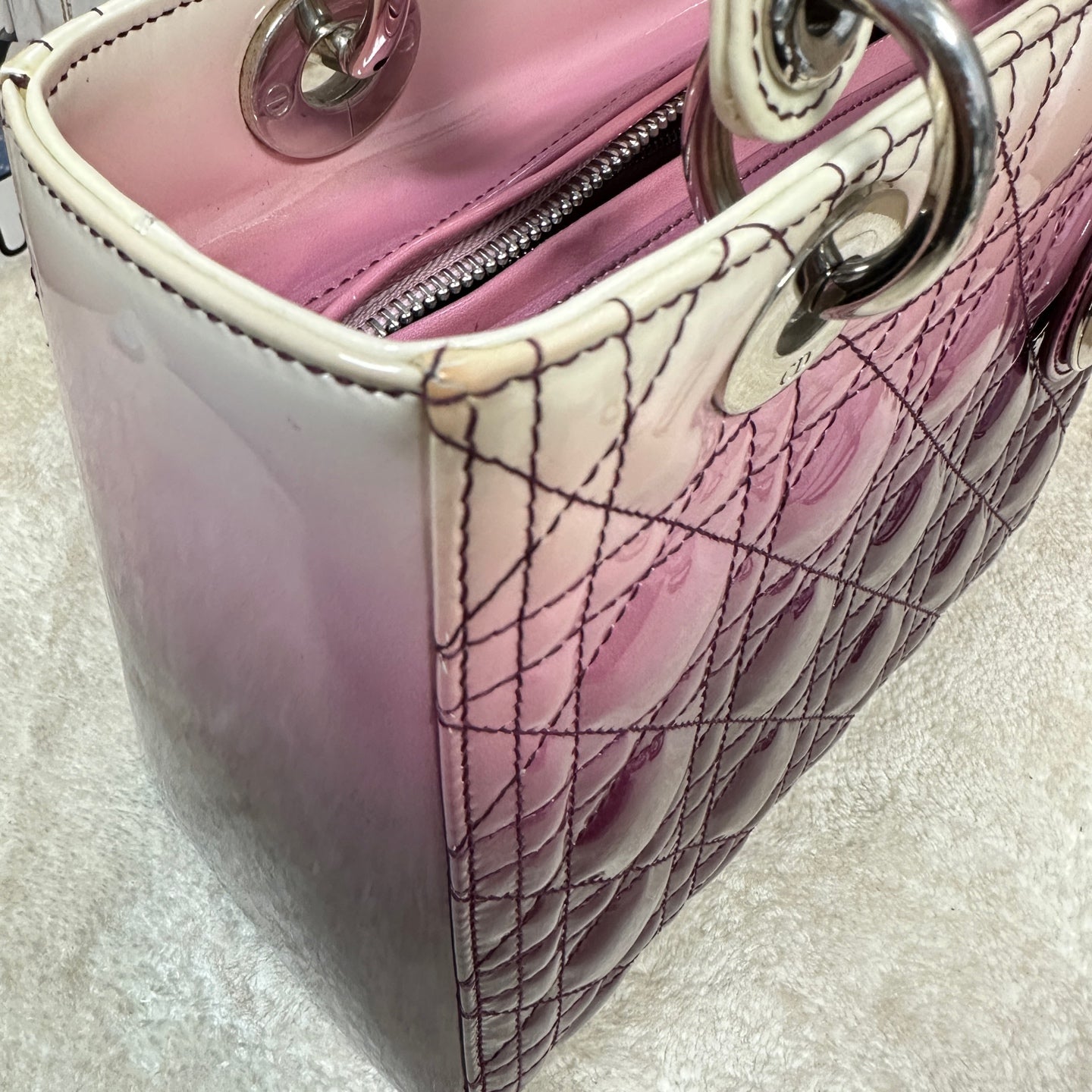 Dior - Lady Dior - Patent leather - Multicolour - (medium)