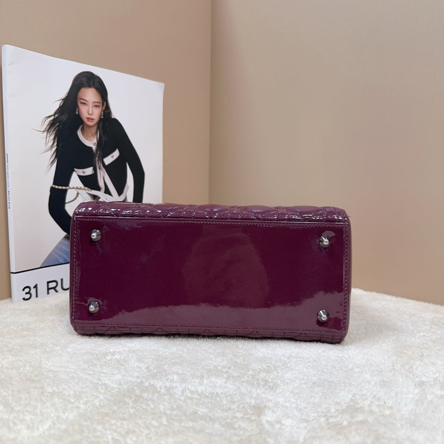 Dior - Lady Dior - Patent leather - Multicolour - (medium)