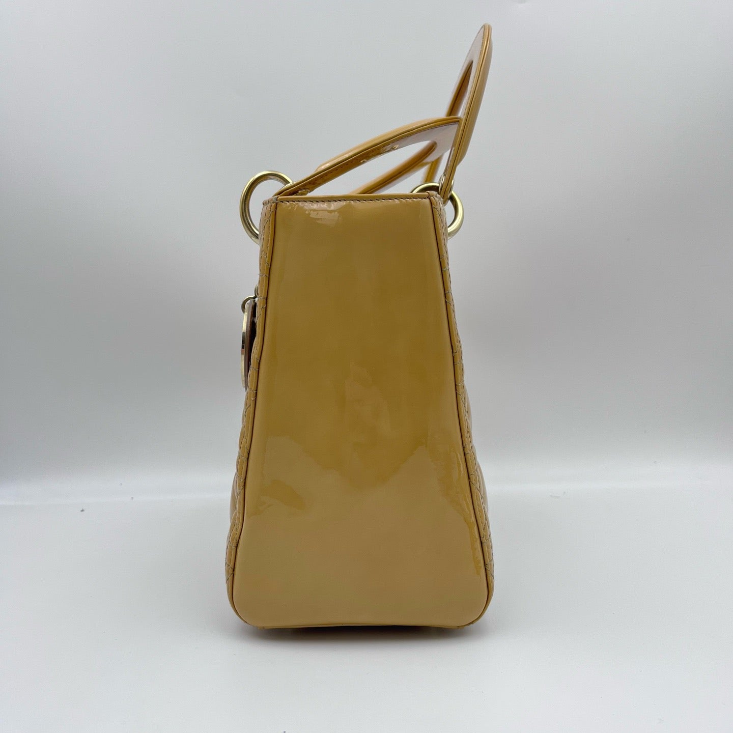 Dior - Lady Dior - Patent leather - Orange - (medium)