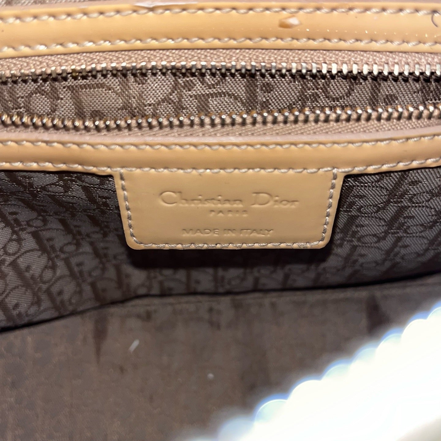 Dior - Lady Dior - Patent leather - Orange - (medium)