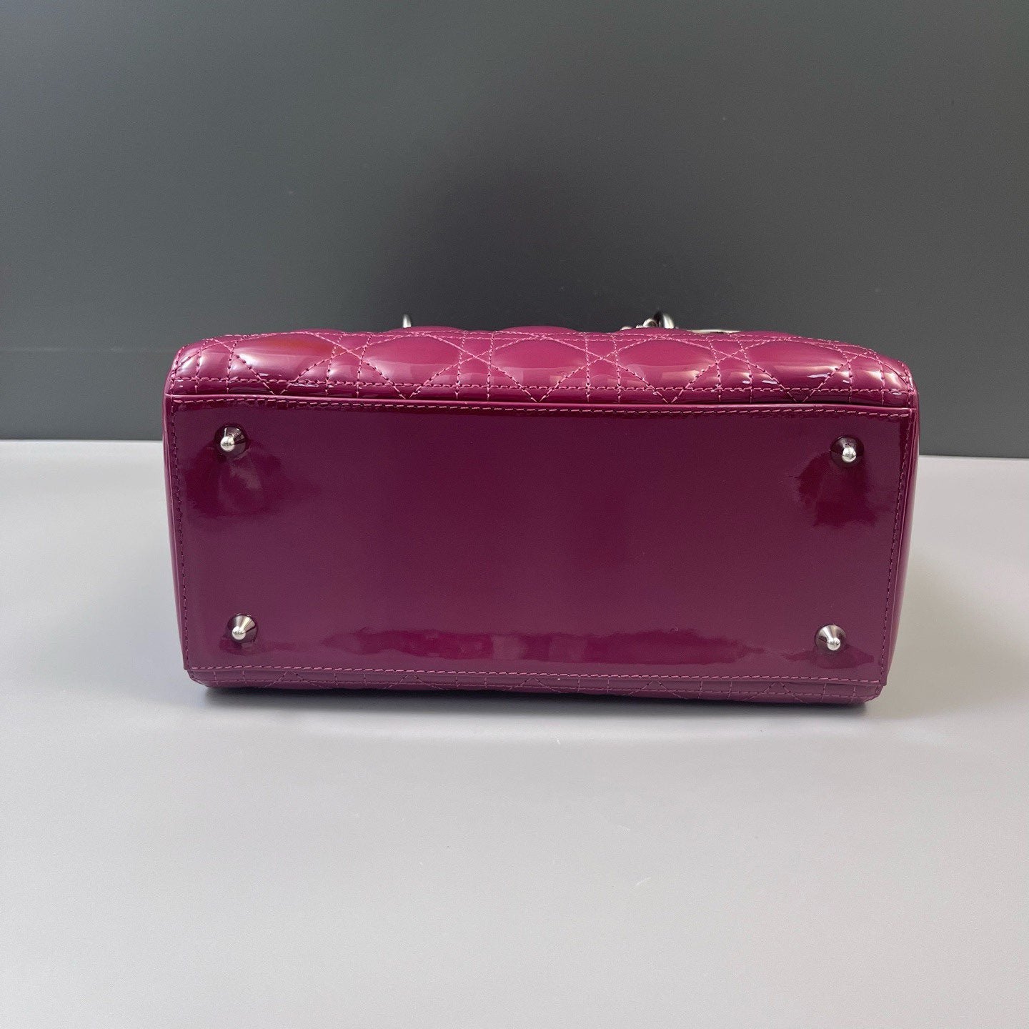 Dior - Lady Dior - Patent leather - Pink - (medium)