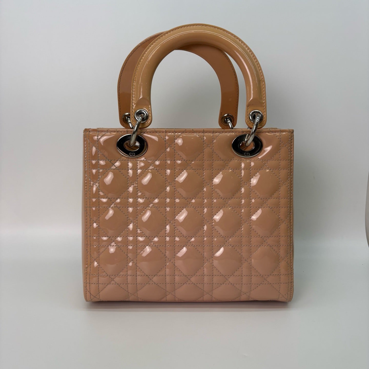 Dior - Lady Dior - Patent leather - Pink - (medium)