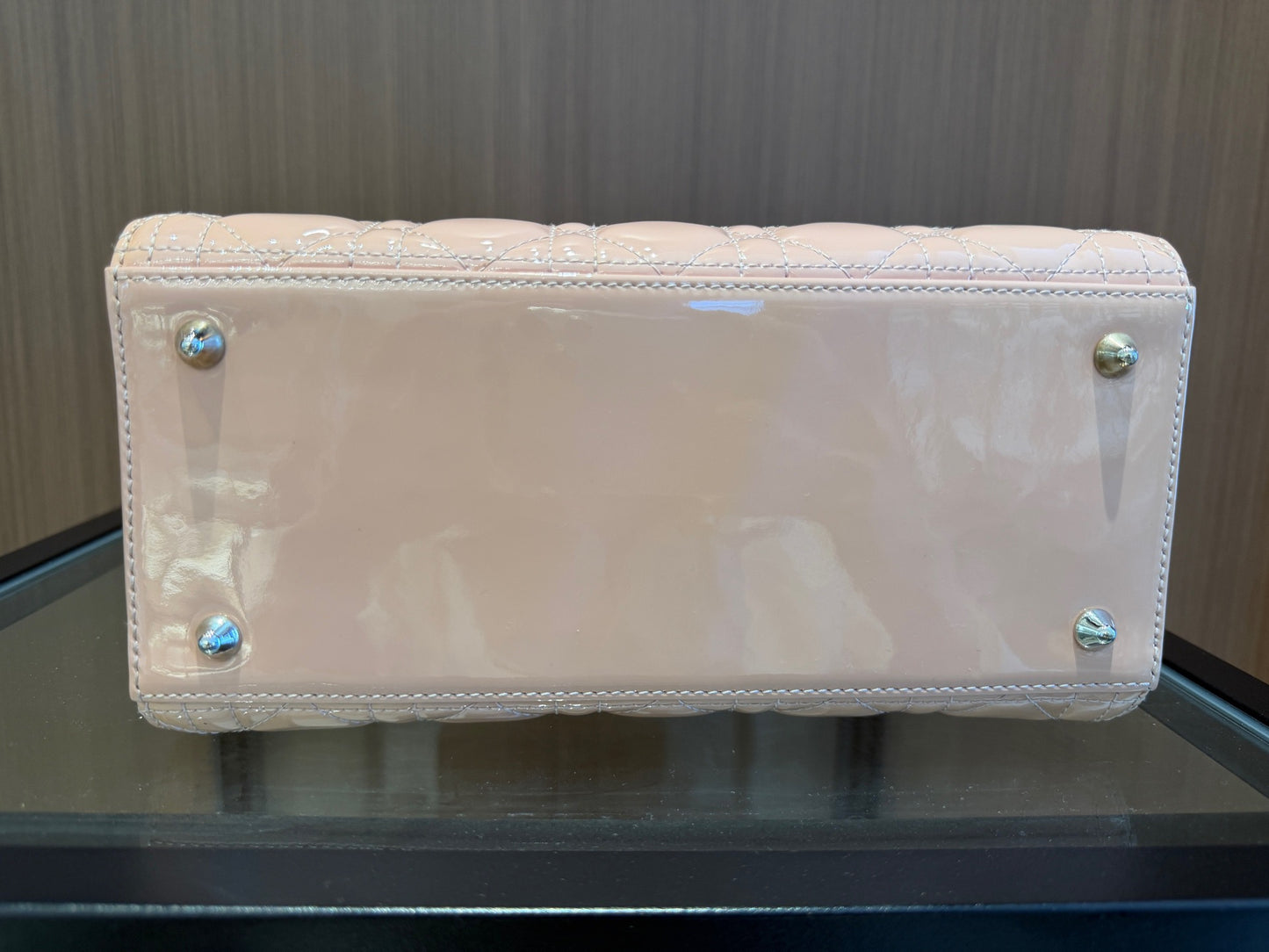 Dior - Lady Dior - Patent leather - Pink - (medium)