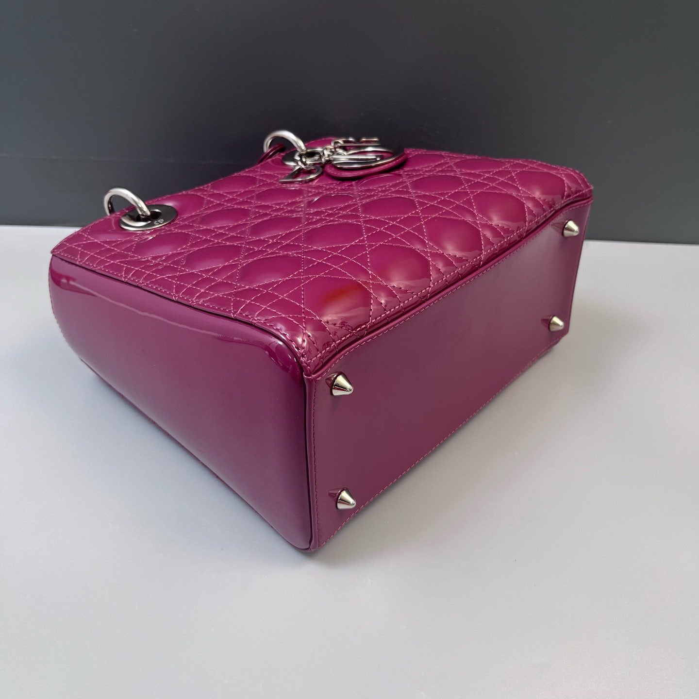 Dior - Lady Dior - Patent leather - Pink - (medium)