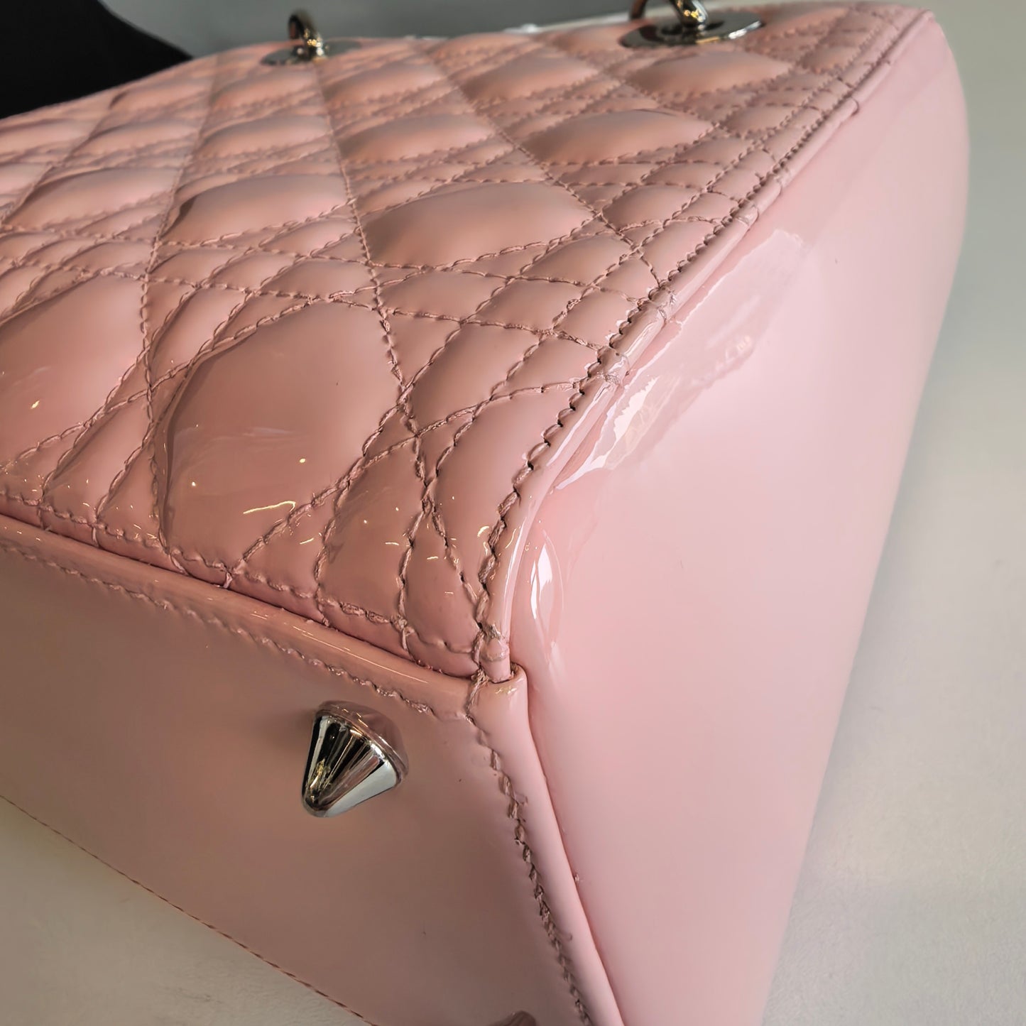 Dior - Lady Dior - Patent leather - Pink - (medium)