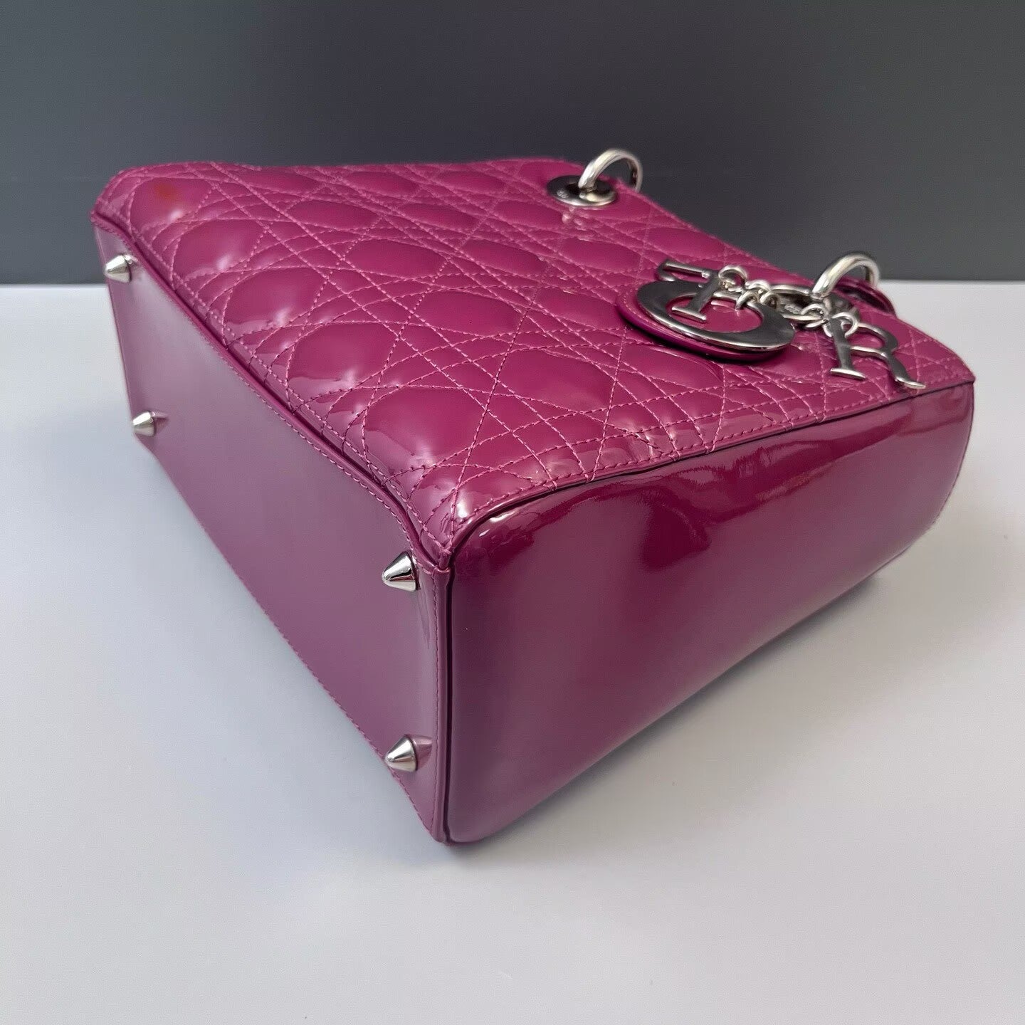 Dior - Lady Dior - Patent leather - Pink - (medium)