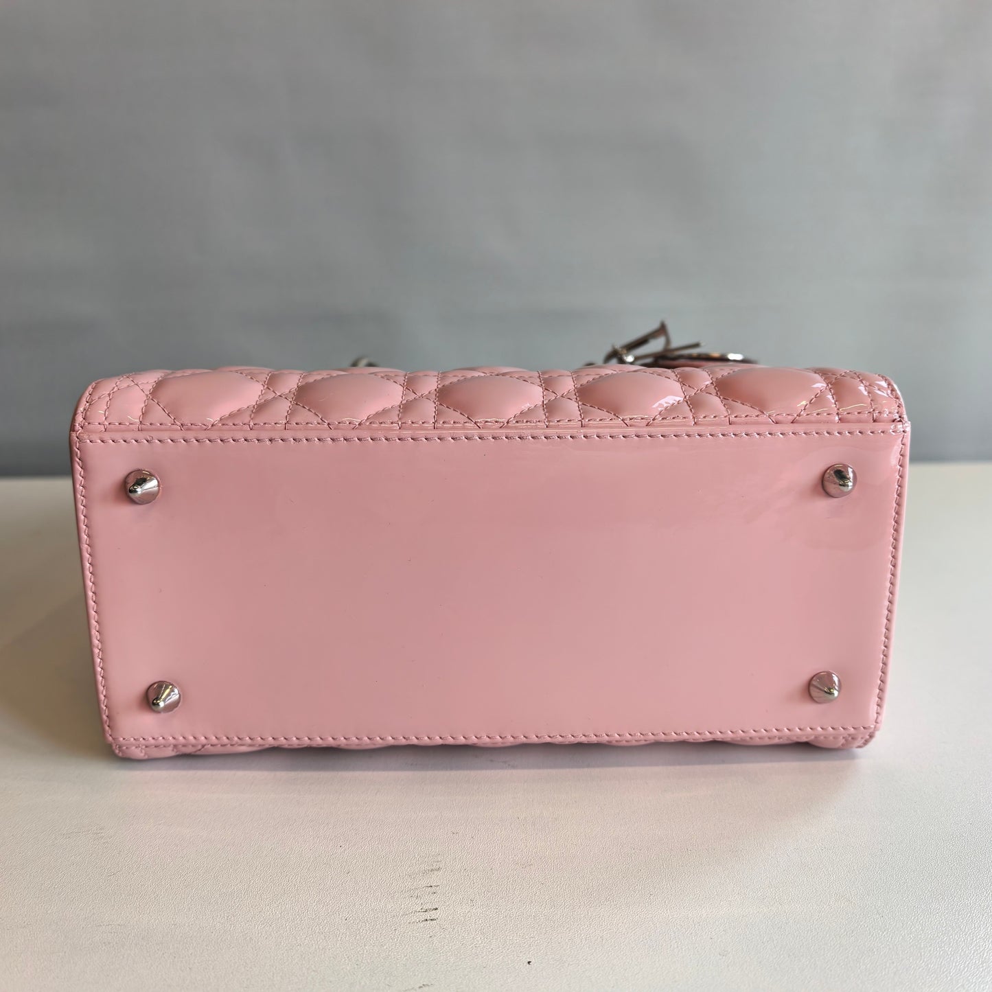 Dior - Lady Dior - Patent leather - Pink - (medium)