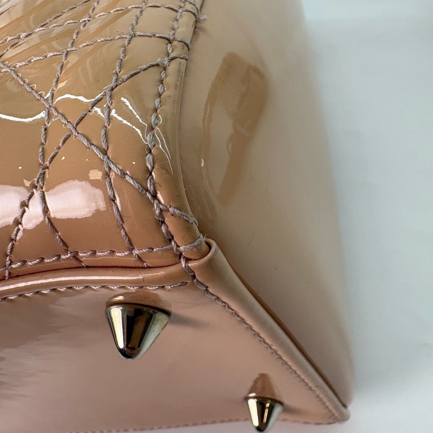 Dior - Lady Dior - Patent leather - Pink - (medium)