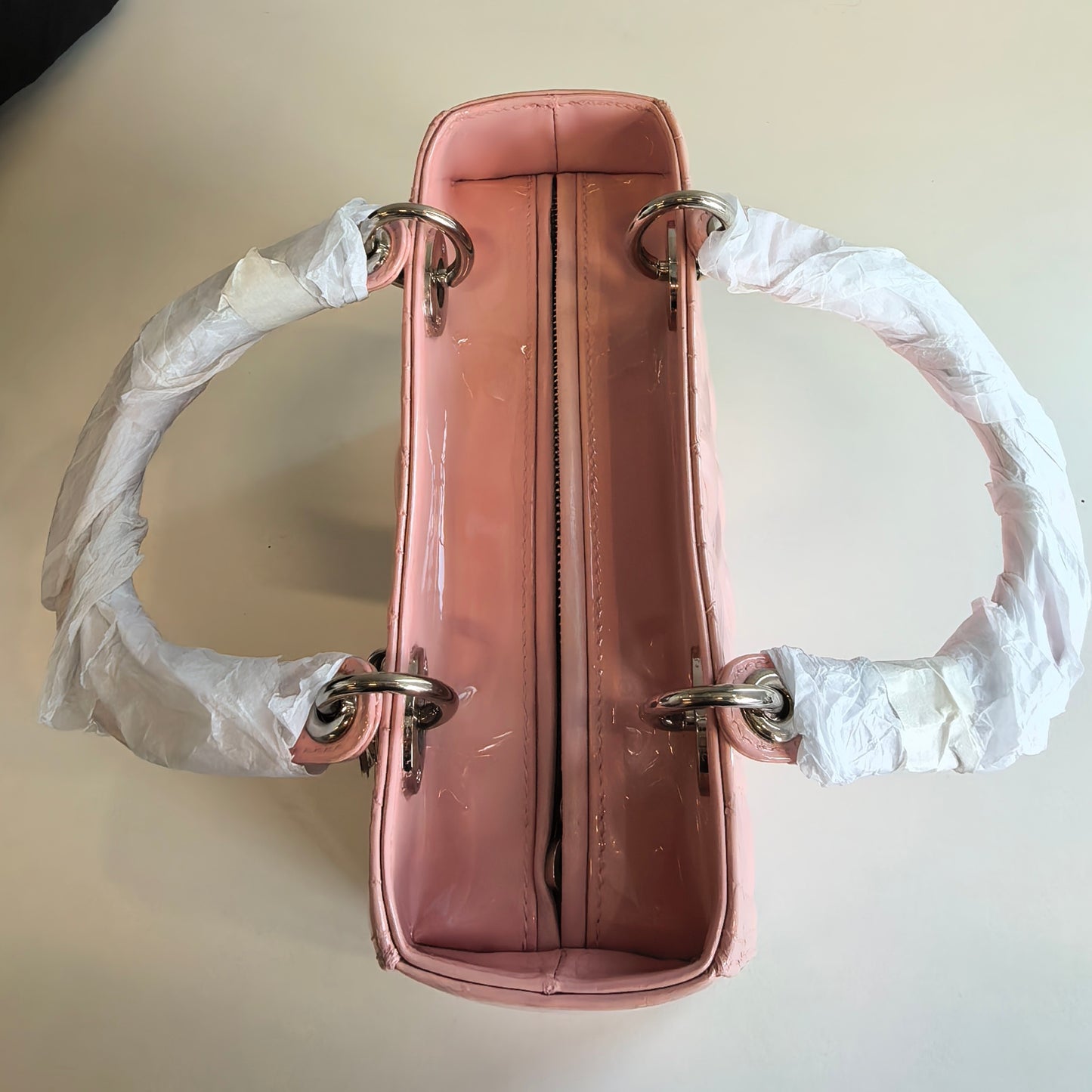 Dior - Lady Dior - Patent leather - Pink - (medium)