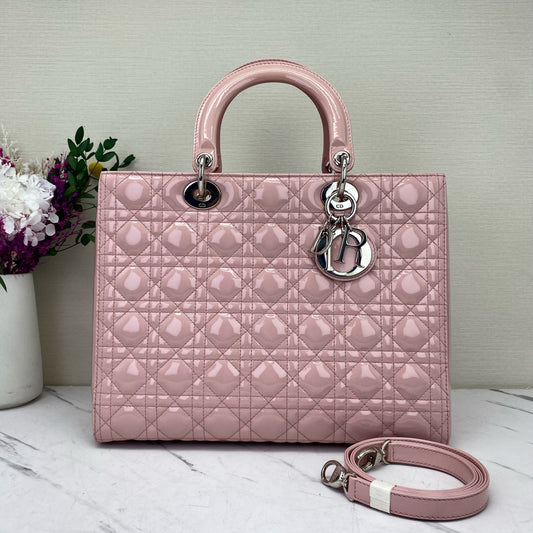 Dior - Lady Dior - Patent leather - Pink - (Other)