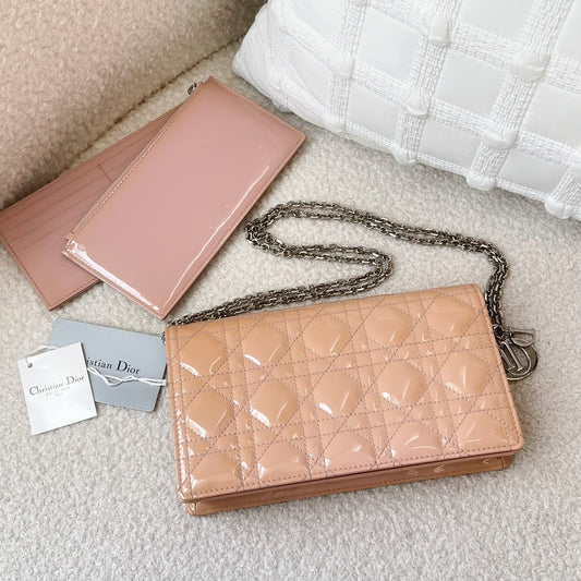 Dior - Lady Dior - Patent leather - Pink - (small)