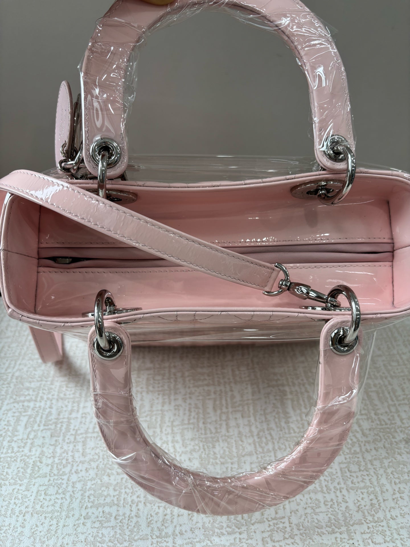 Dior - Lady Dior - Patent leather - Pink - (Small)