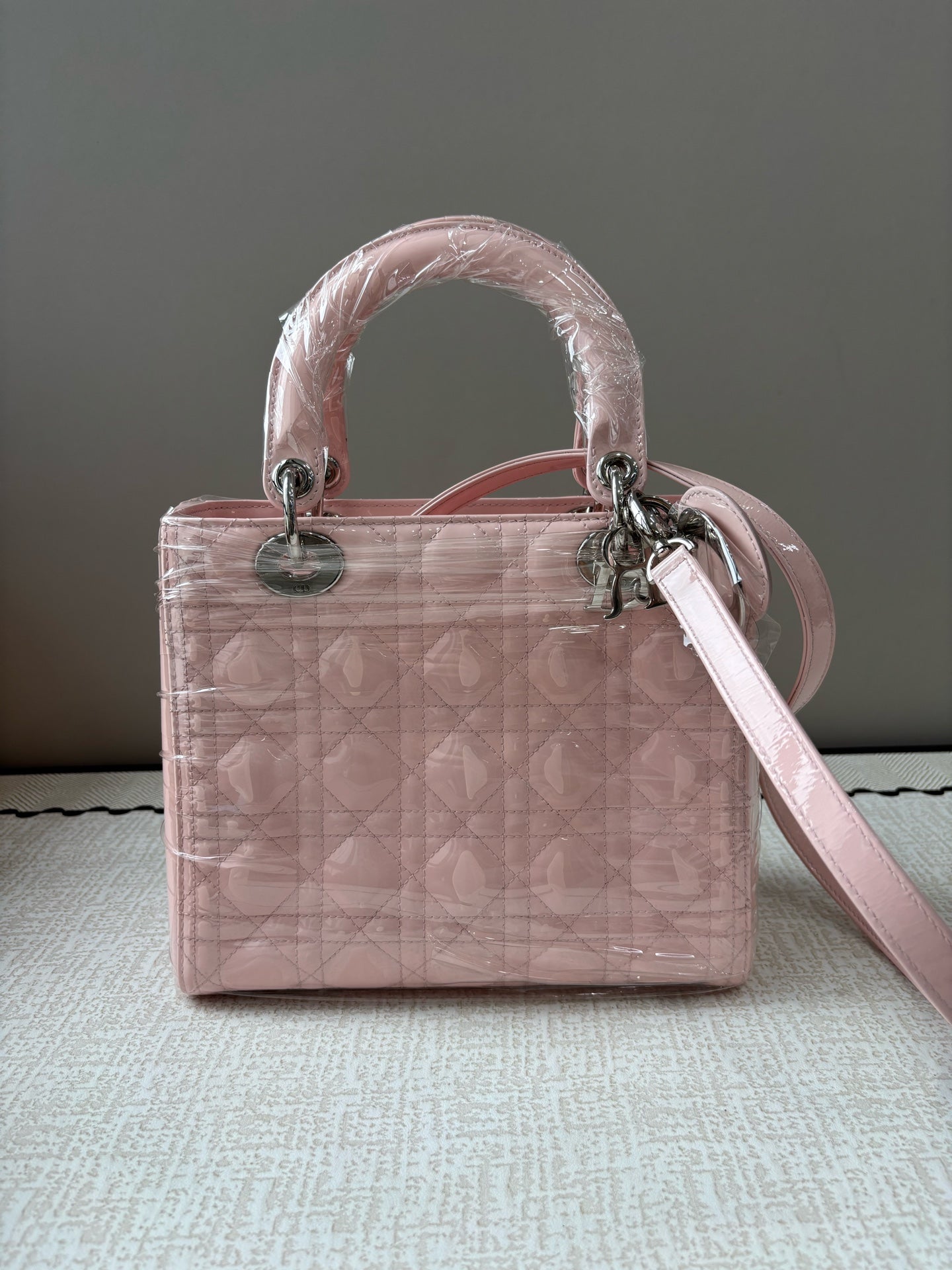 Dior - Lady Dior - Patent leather - Pink - (Small)