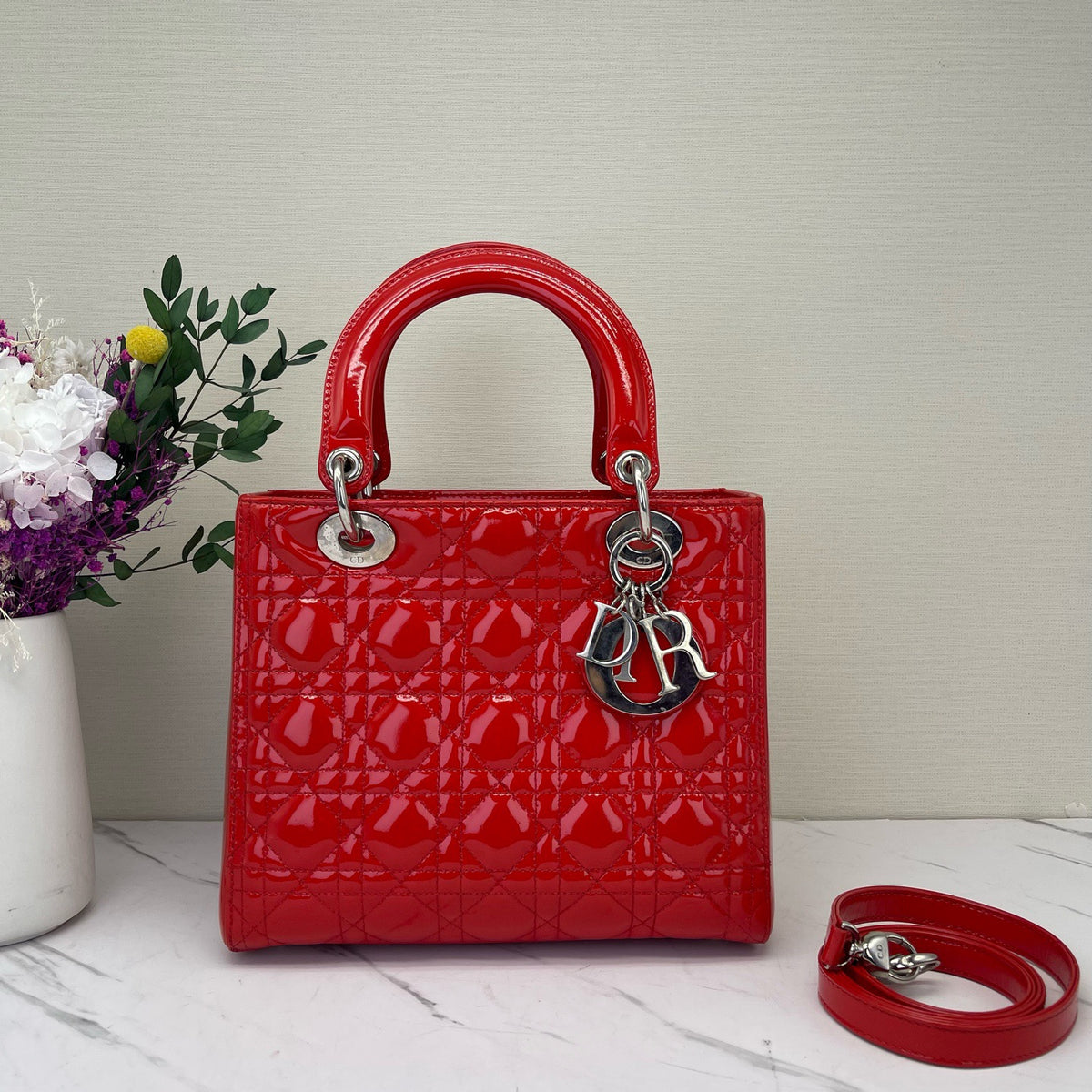 Dior - Lady Dior - Patent leather - Red