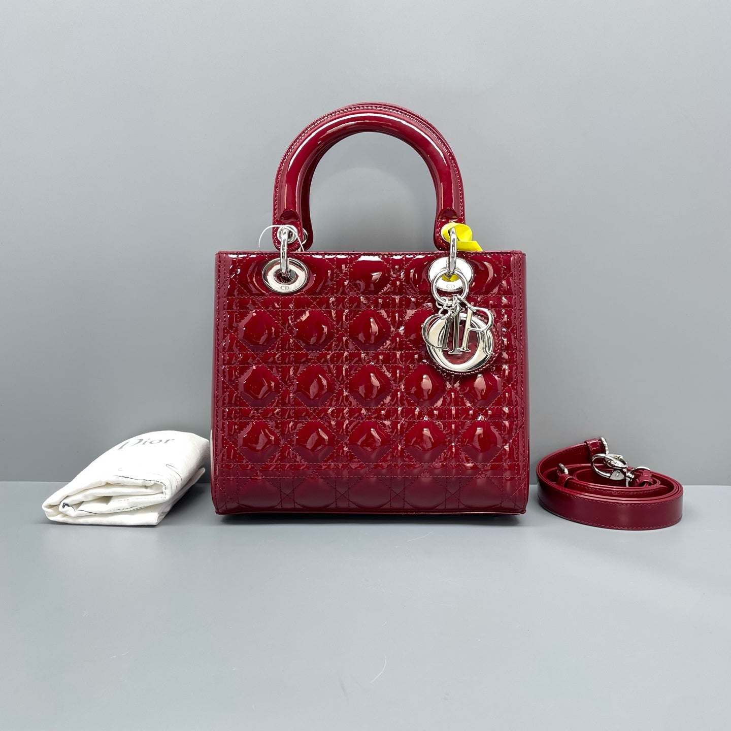 Dior - Lady Dior - Patent leather - Red - (medium)