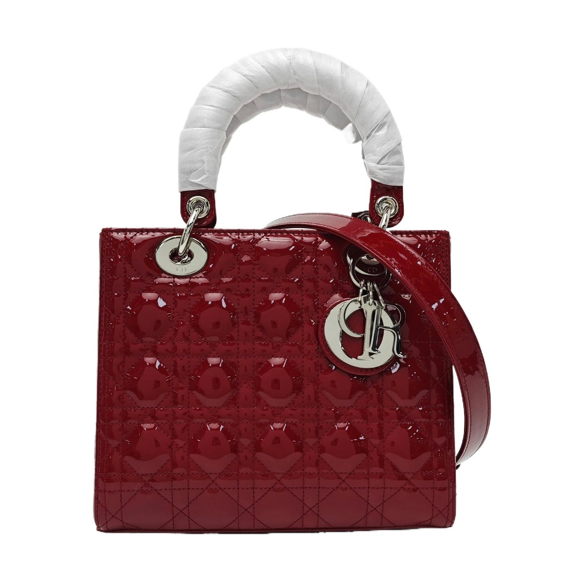 Dior - Lady Dior - Patent leather - Red - (Medium)