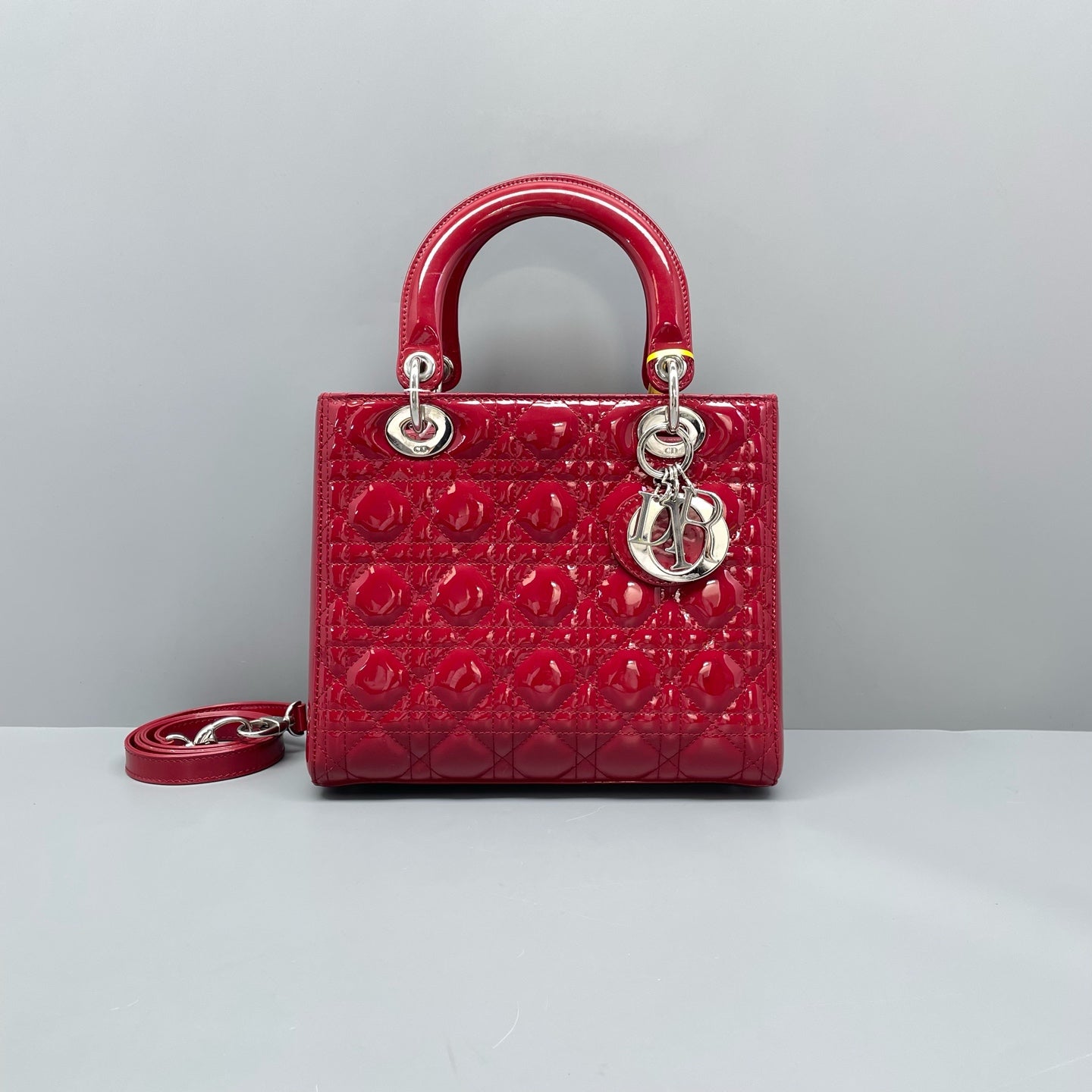 Dior - Lady Dior - Patent leather - Red - (medium)
