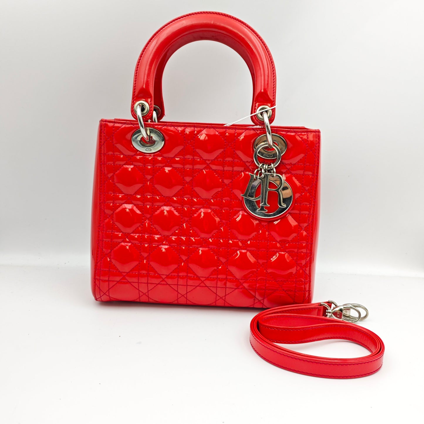 Dior - Lady Dior - Patent leather - Red - (medium)