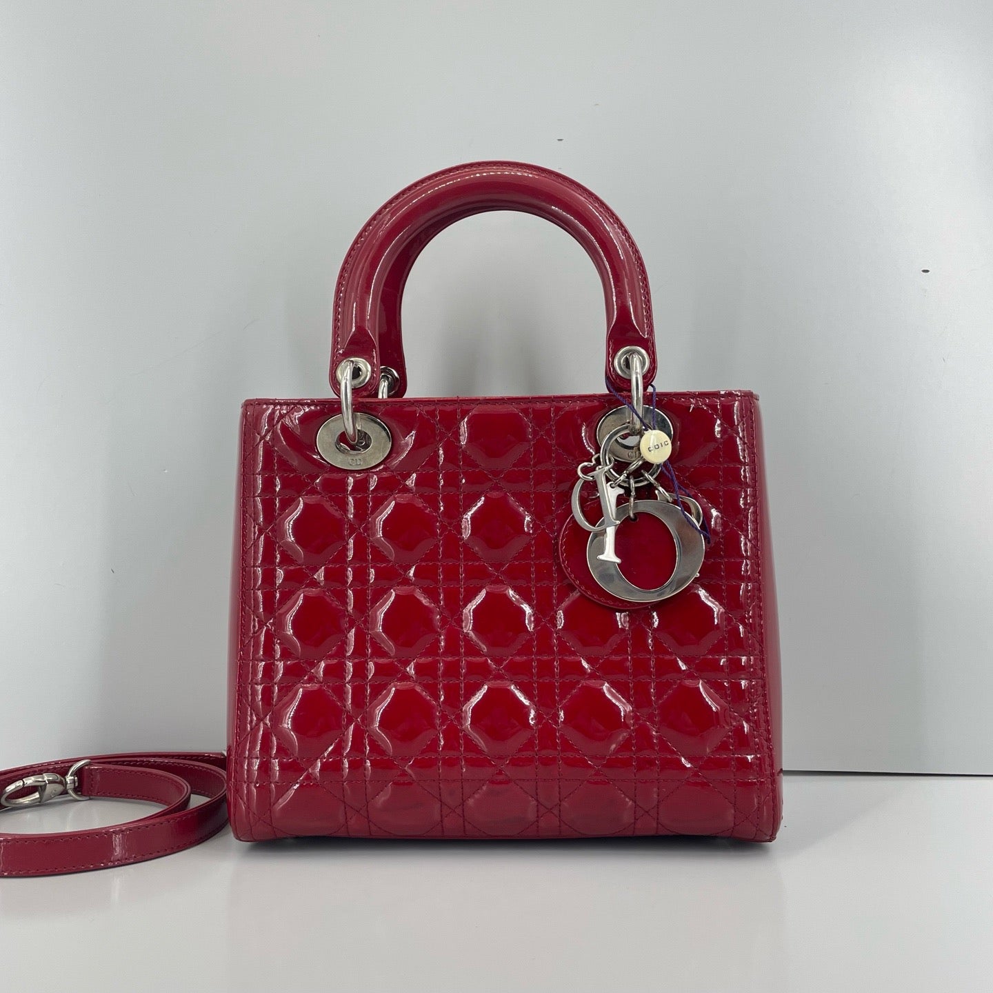 Dior - Lady Dior - Patent leather - Red - (medium)