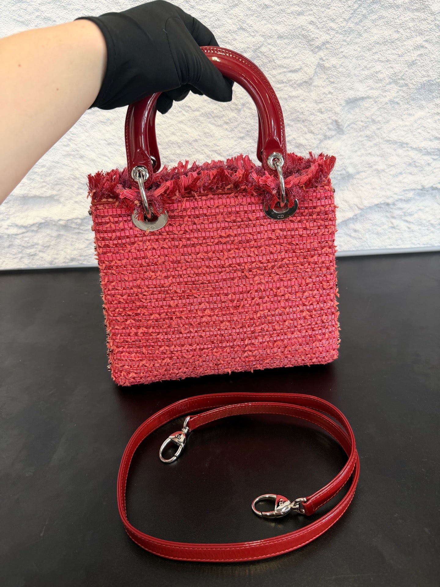Dior - Lady Dior - Patent leather - Red - (medium)