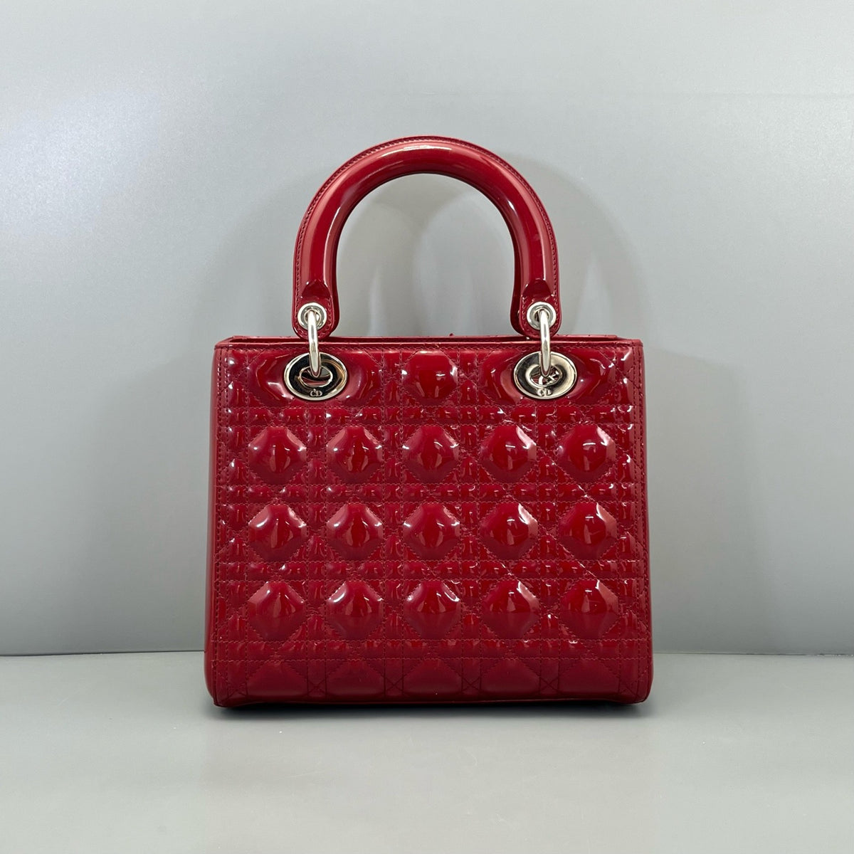 Dior - Lady Dior - Patent leather - Red - (medium)