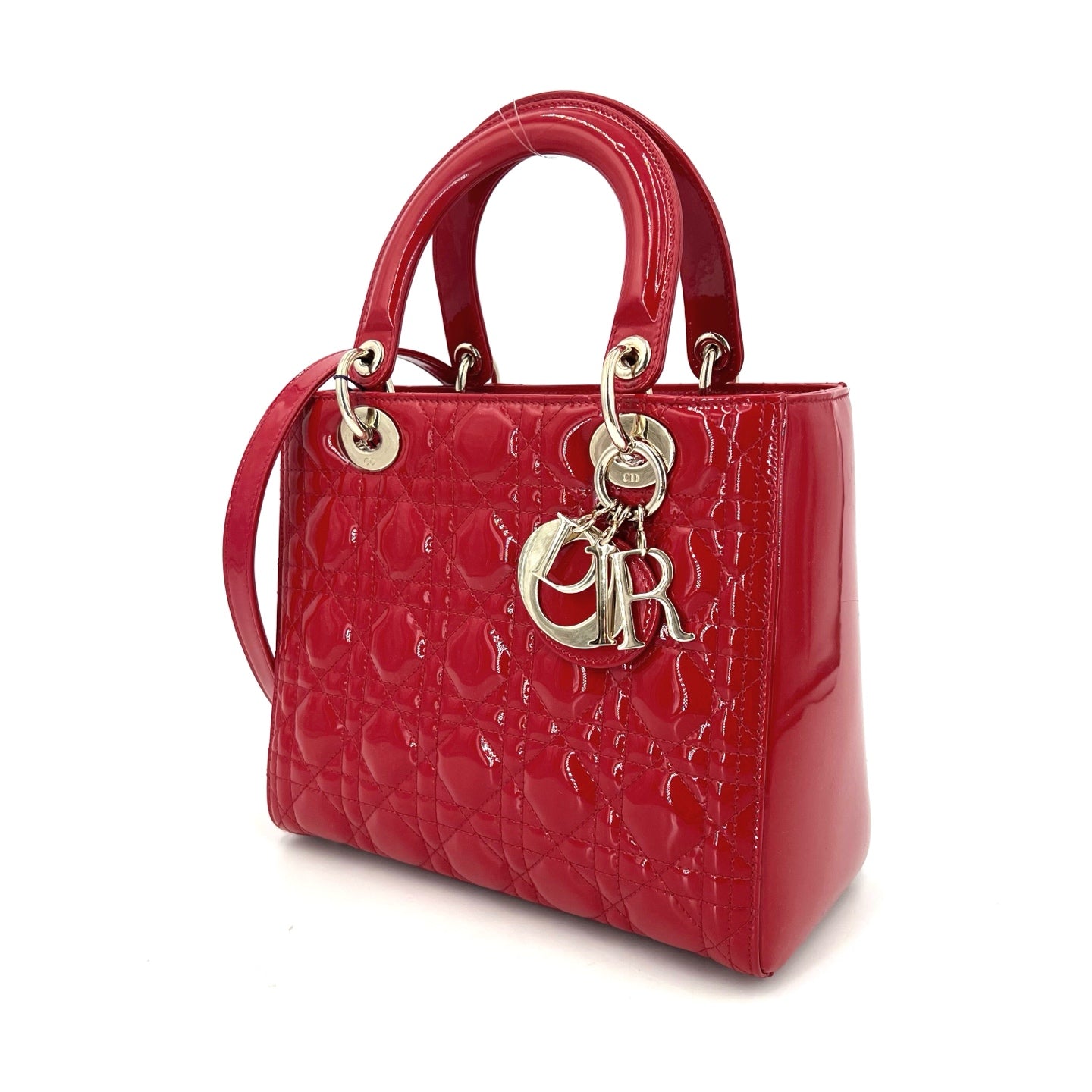 Dior - Lady Dior - Patent leather - Red - (medium)