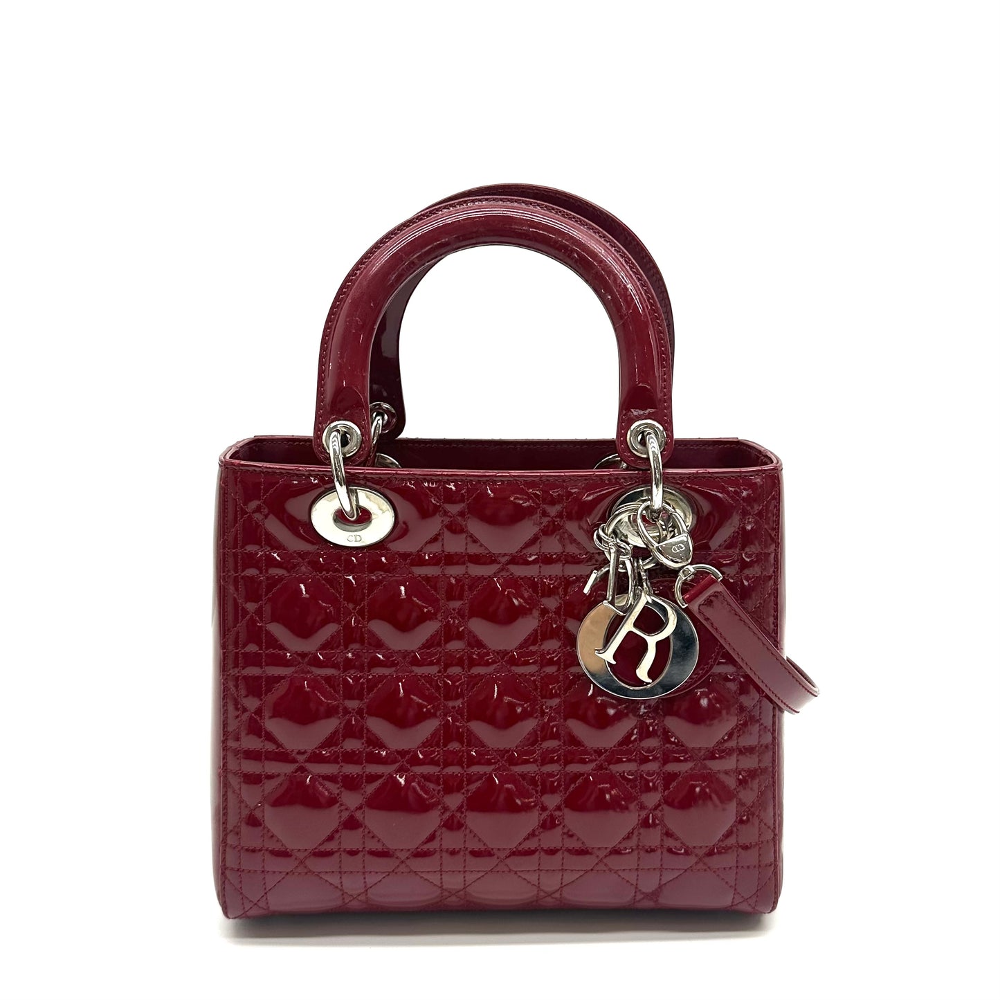 Dior - Lady Dior - Patent leather - Red - (medium)