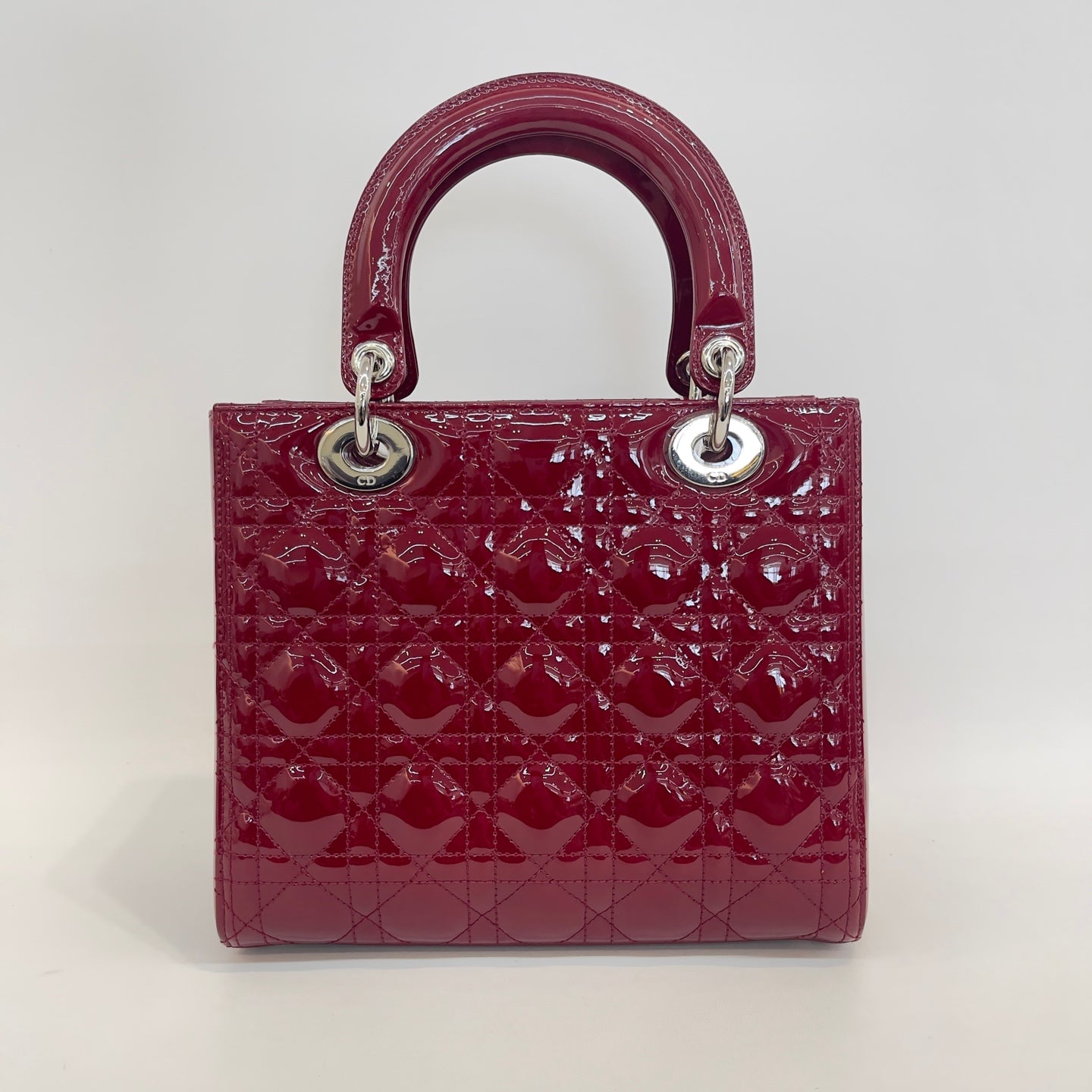 Dior - Lady Dior - Patent leather - Red - (medium)