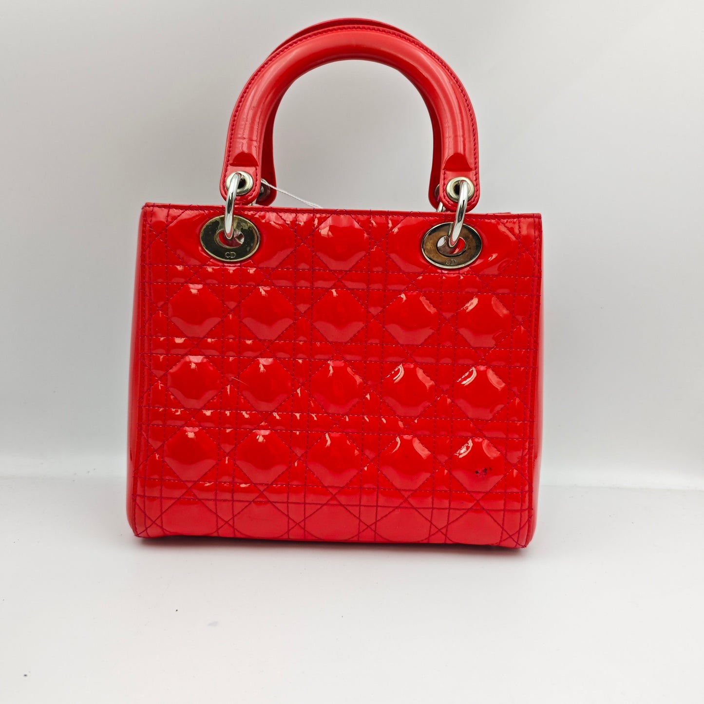 Dior - Lady Dior - Patent leather - Red - (medium)