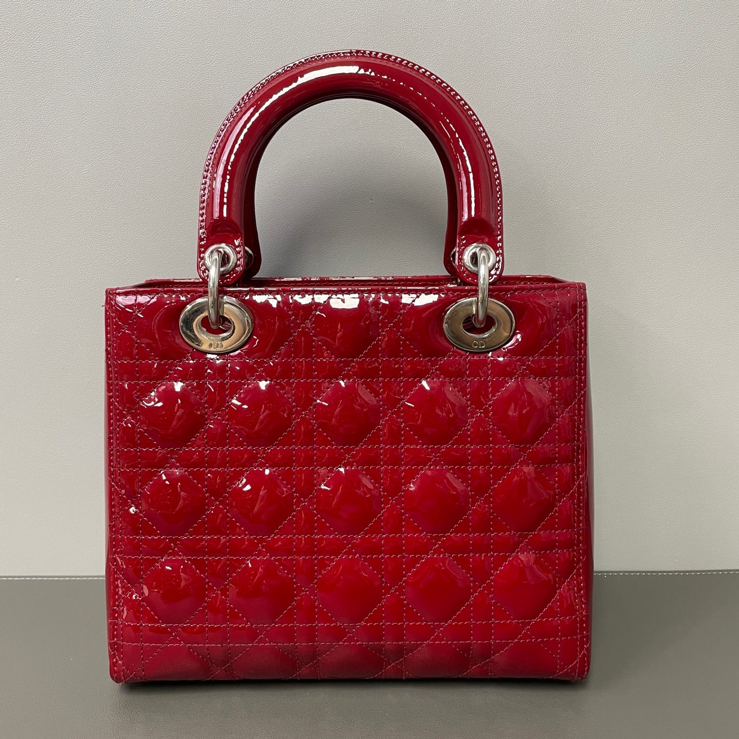 Dior - Lady Dior - Patent leather - Red - (medium)