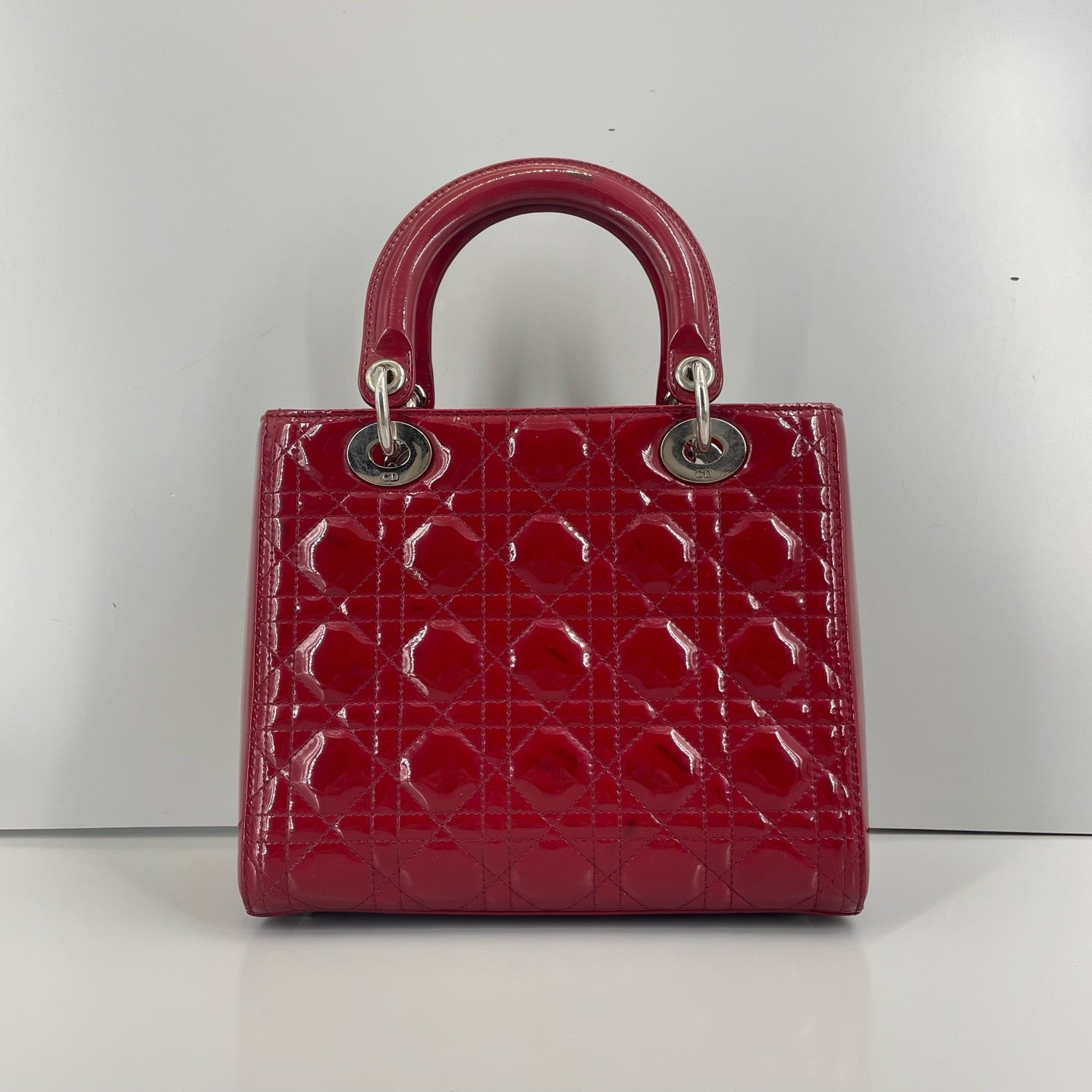 Dior - Lady Dior - Patent leather - Red - (medium)
