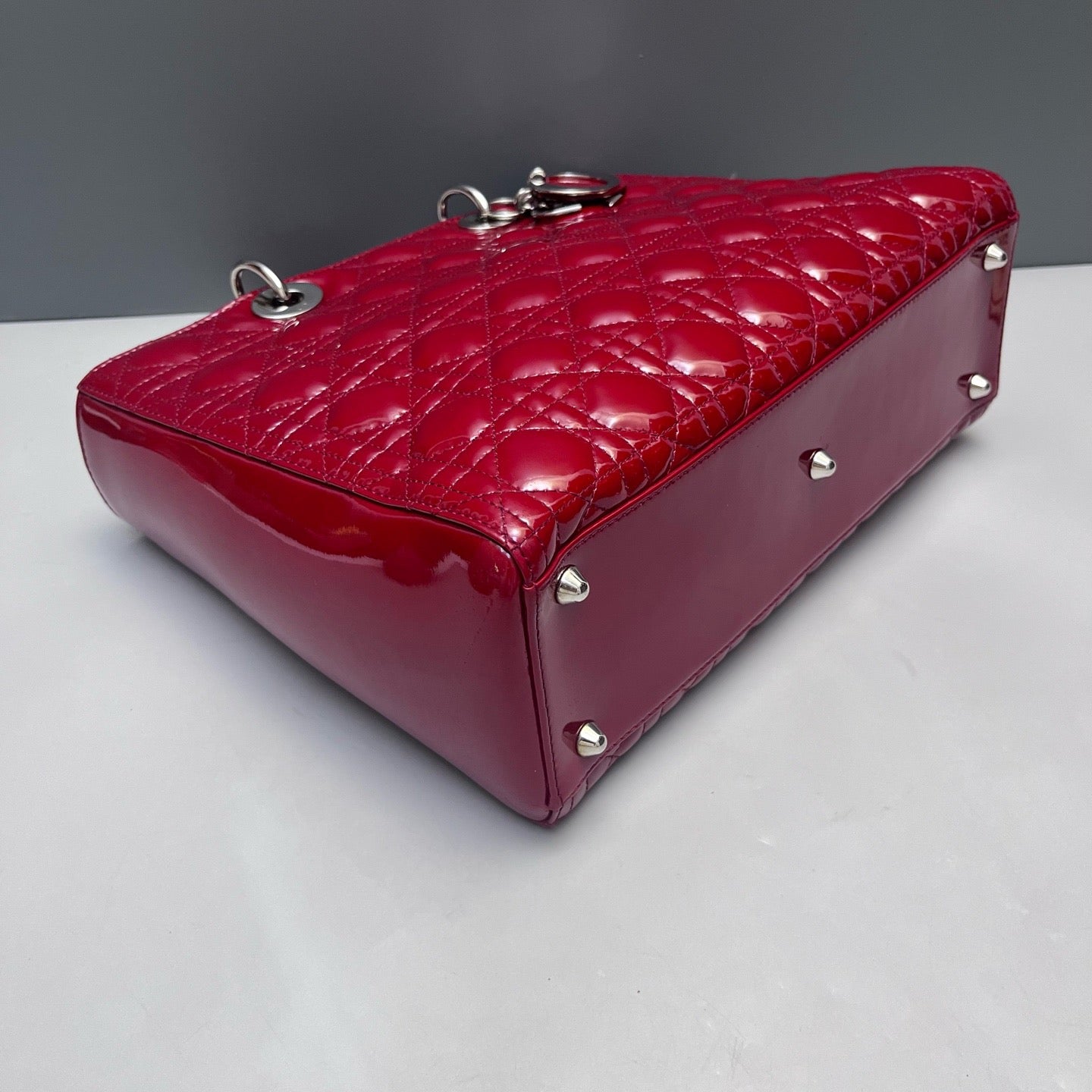 Dior - Lady Dior - Patent leather - Red - (Medium)