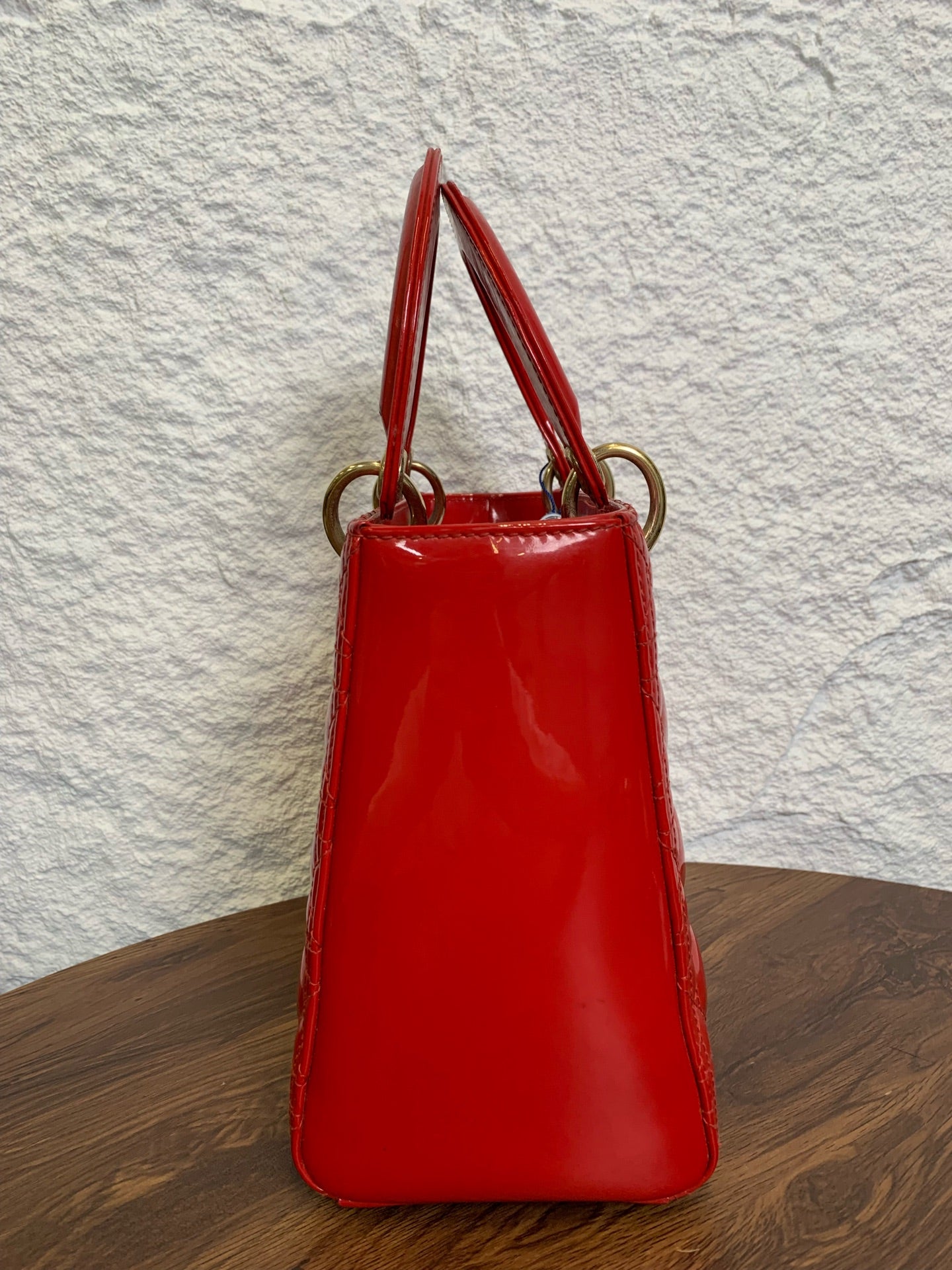 Dior - Lady Dior - Patent leather - Red - (medium)