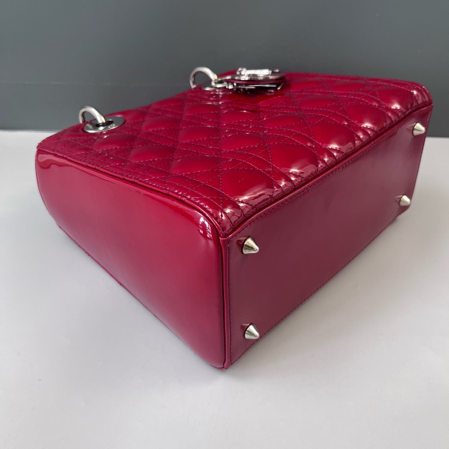 Dior - Lady Dior - Patent leather - Red - (Medium)